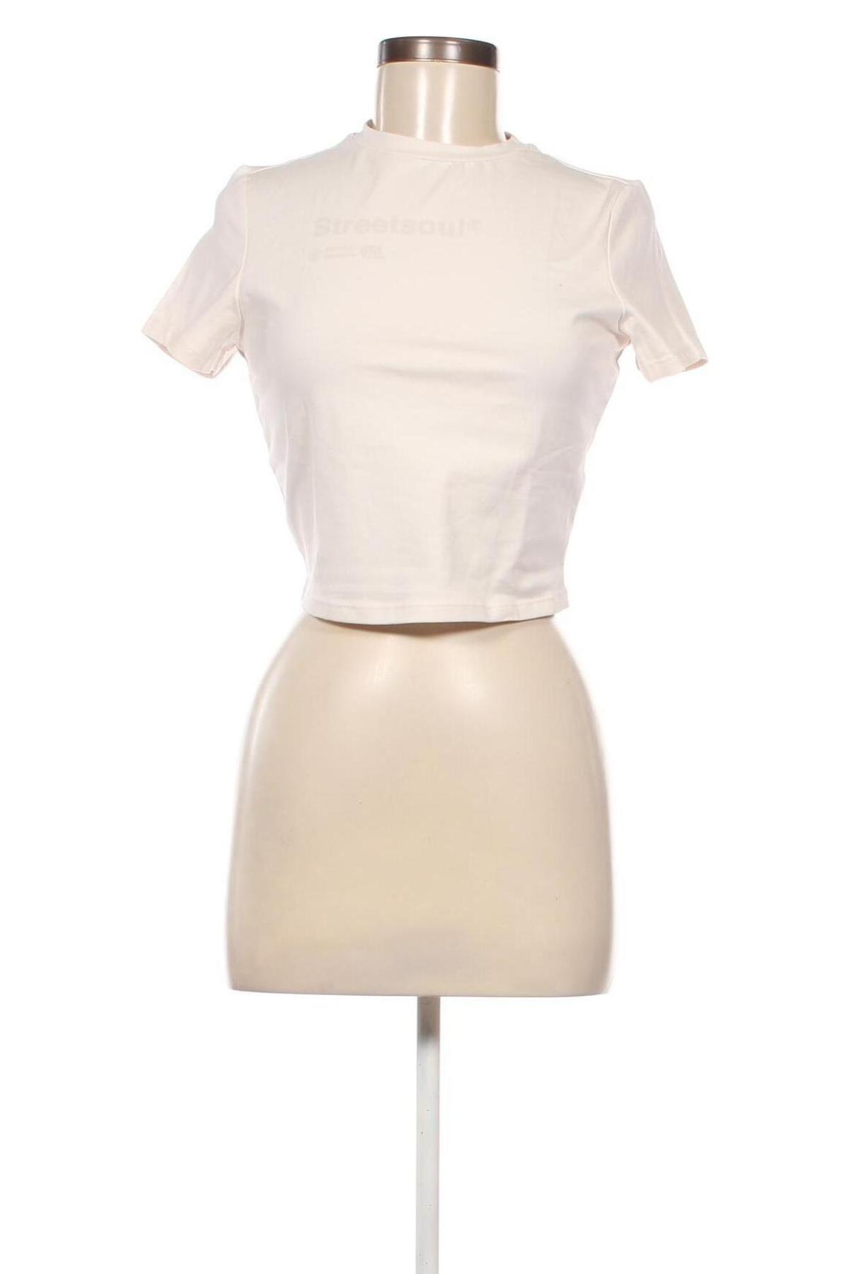 Γυναικεία μπλούζα Viral Vibes, Μέγεθος S, Χρώμα  Μπέζ, Τιμή 5,20 €