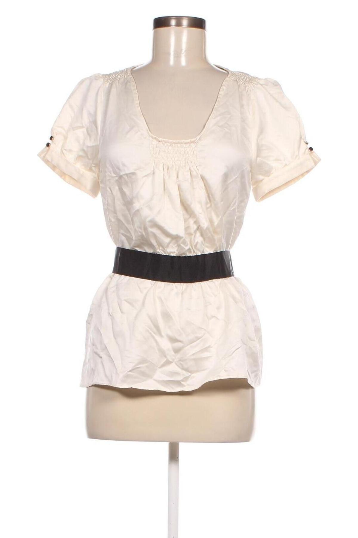 Дамска блуза Zara, Размер M, Цвят Екрю, Цена 54,00 лв.