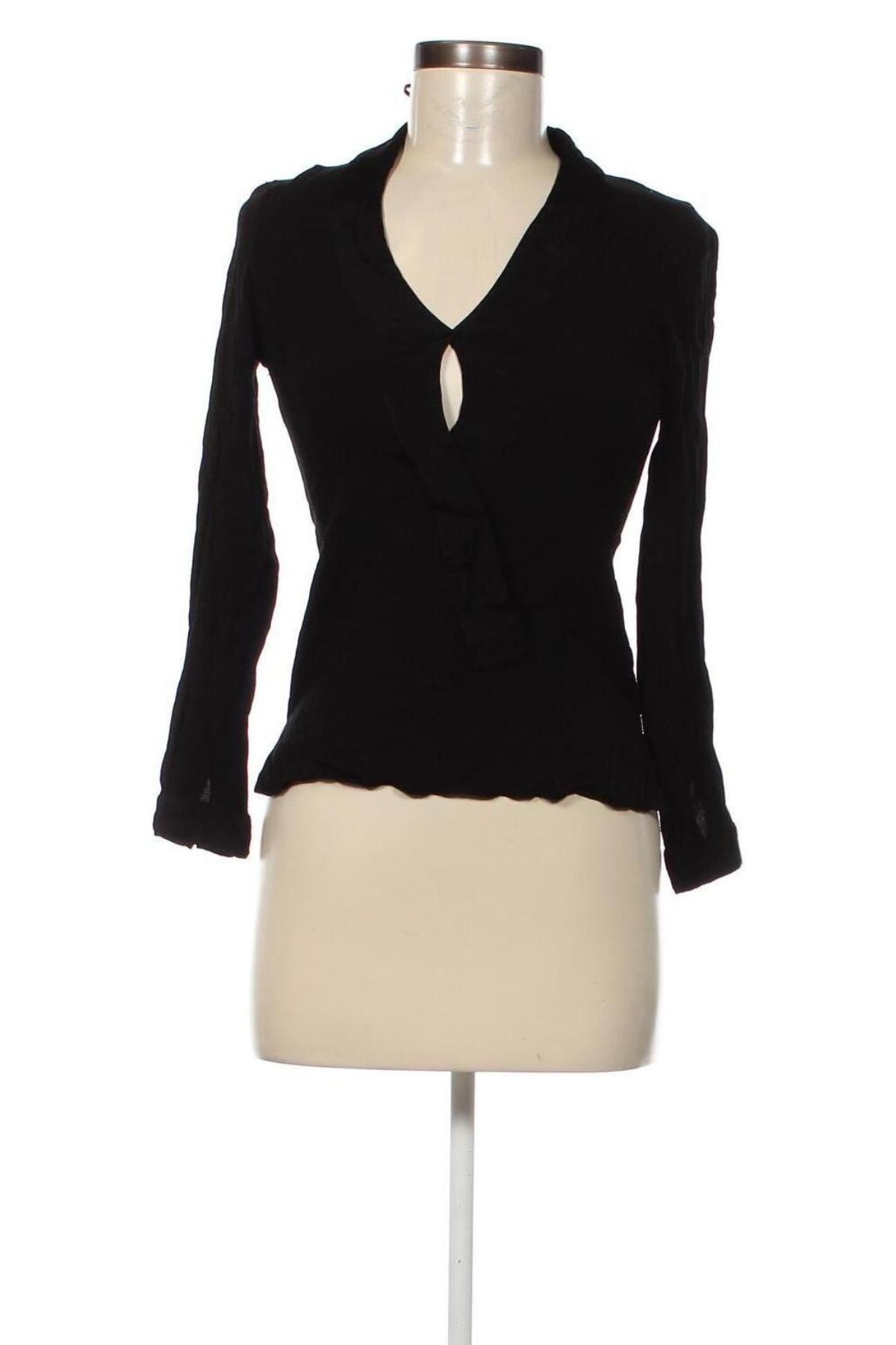 Γυναικεία μπλούζα Zara, Μέγεθος XS, Χρώμα Μαύρο, Τιμή 2,60 €