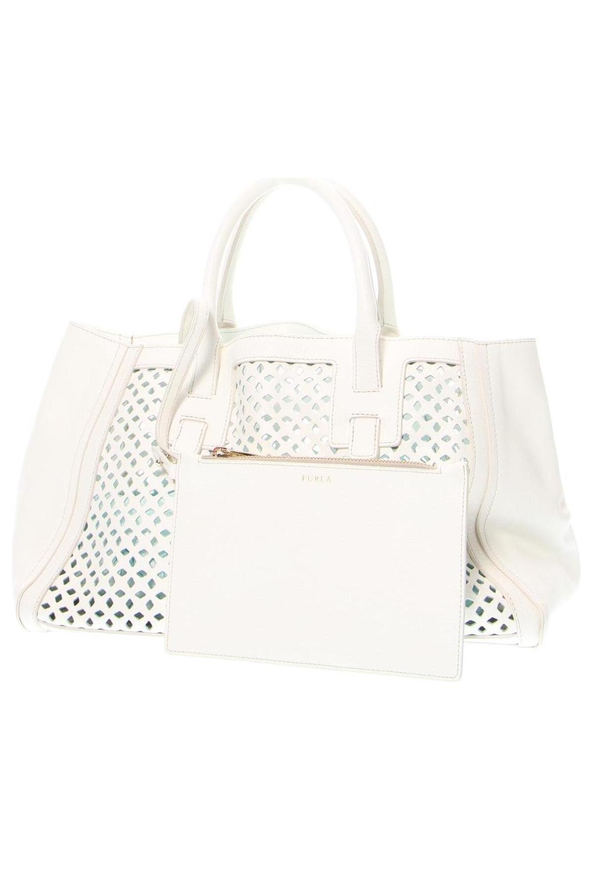 Γυναικεία τσάντα Furla, Χρώμα Λευκό, Τιμή 118,67 €