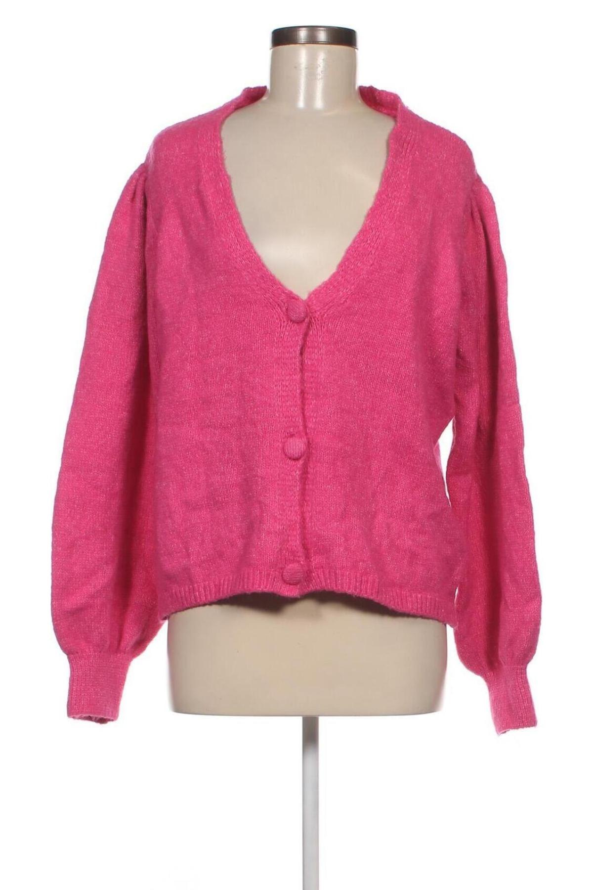 Cardigan de damă Nice & Chic, Mărime XL, Culoare Roz, Preț 28,62 Lei
