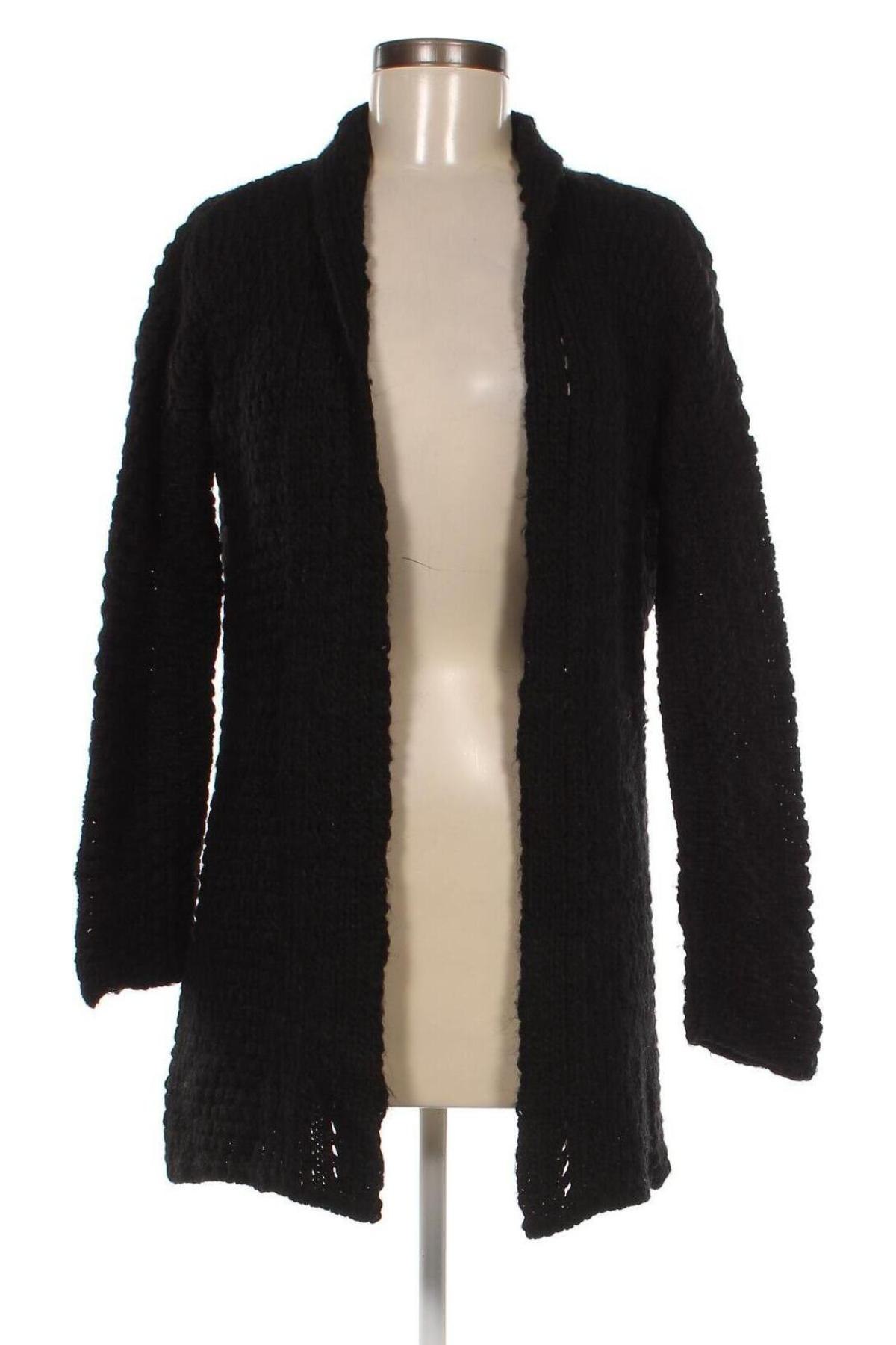 Дамска жилетка Zara Knitwear, Размер M, Цвят Черен, Цена 9,00 лв.