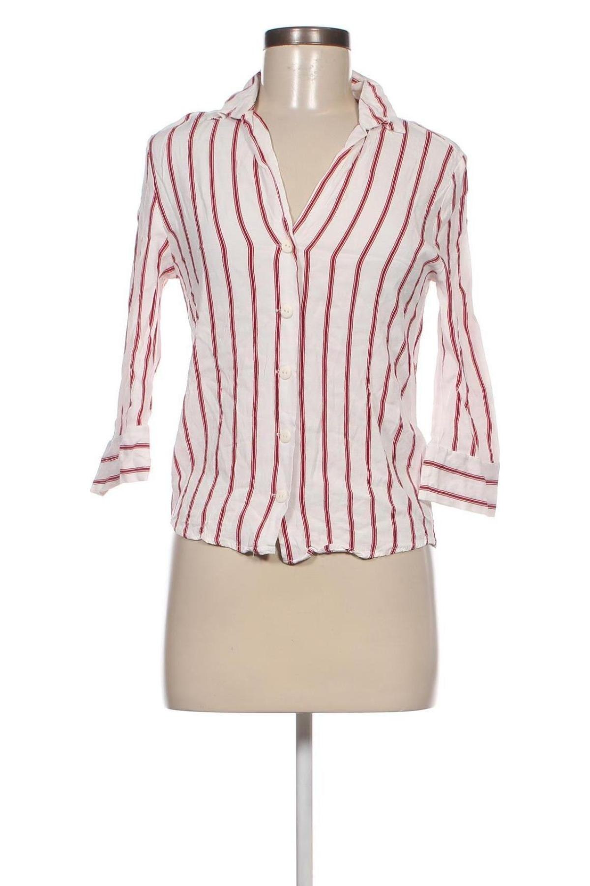 Γυναικείο πουκάμισο Bershka, Μέγεθος XS, Χρώμα Πολύχρωμο, Τιμή 2,47 €