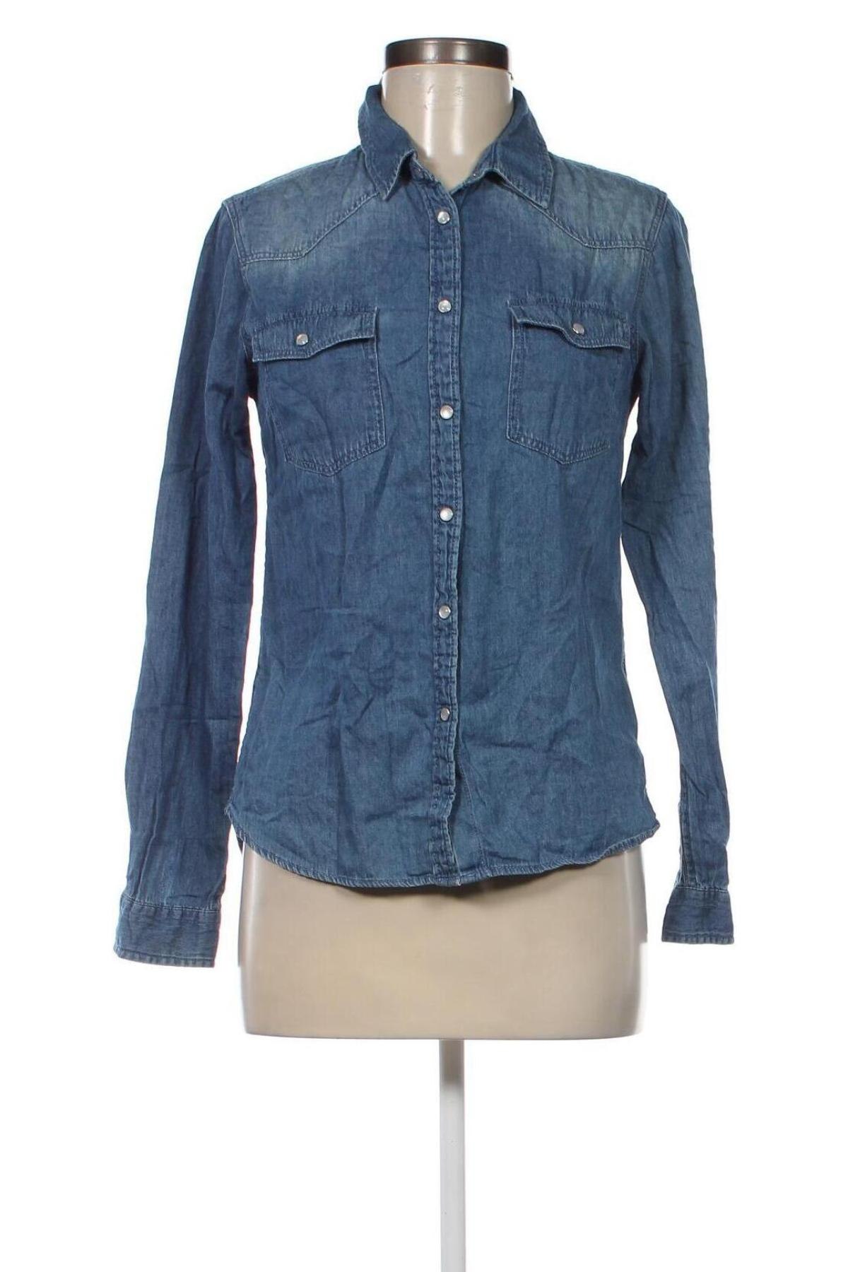 Γυναικείο πουκάμισο Cubus, Μέγεθος XS, Χρώμα Μπλέ, Τιμή 3,09 €