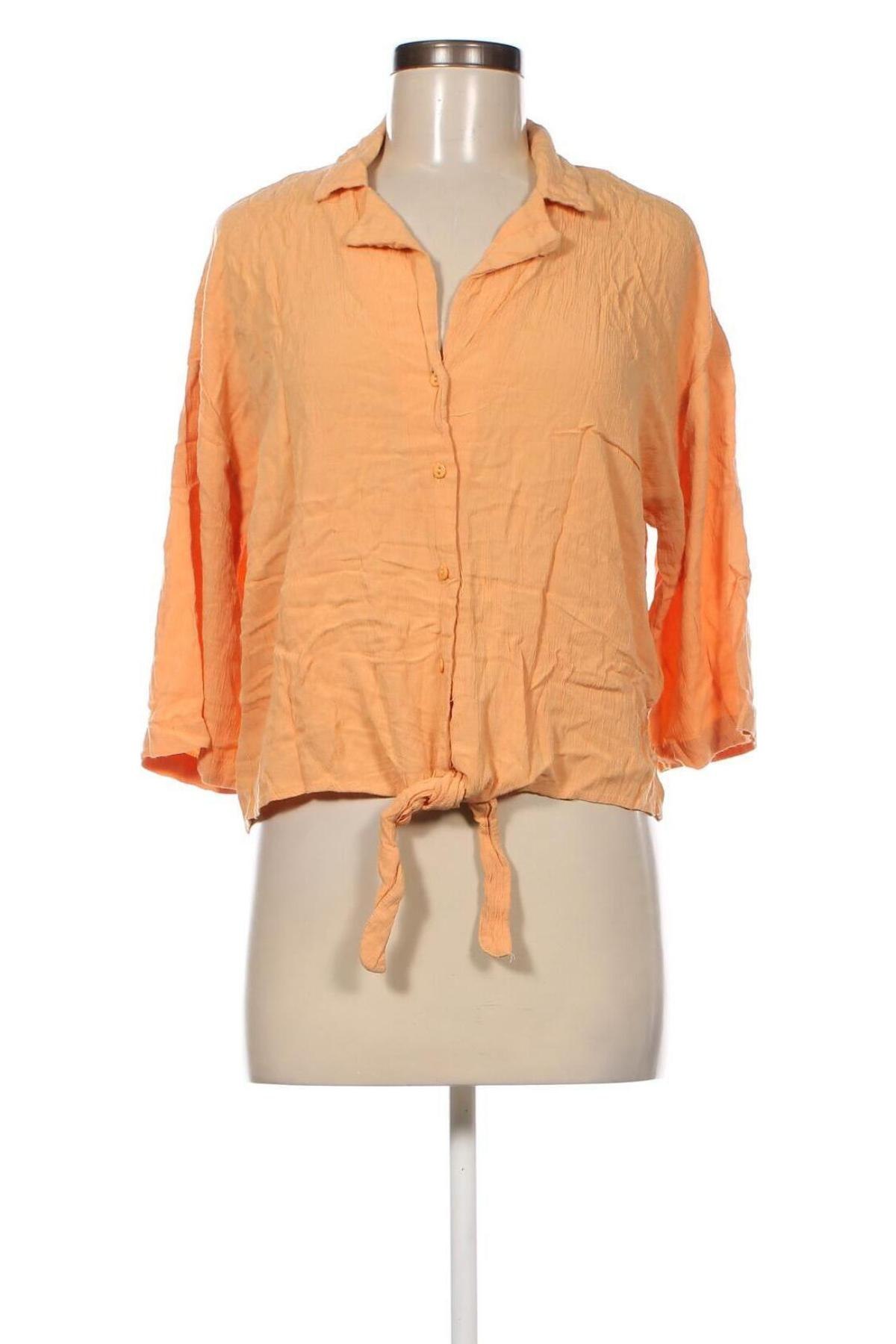 Γυναικείο πουκάμισο Defacto, Μέγεθος XL, Χρώμα  Μπέζ, Τιμή 6,18 €