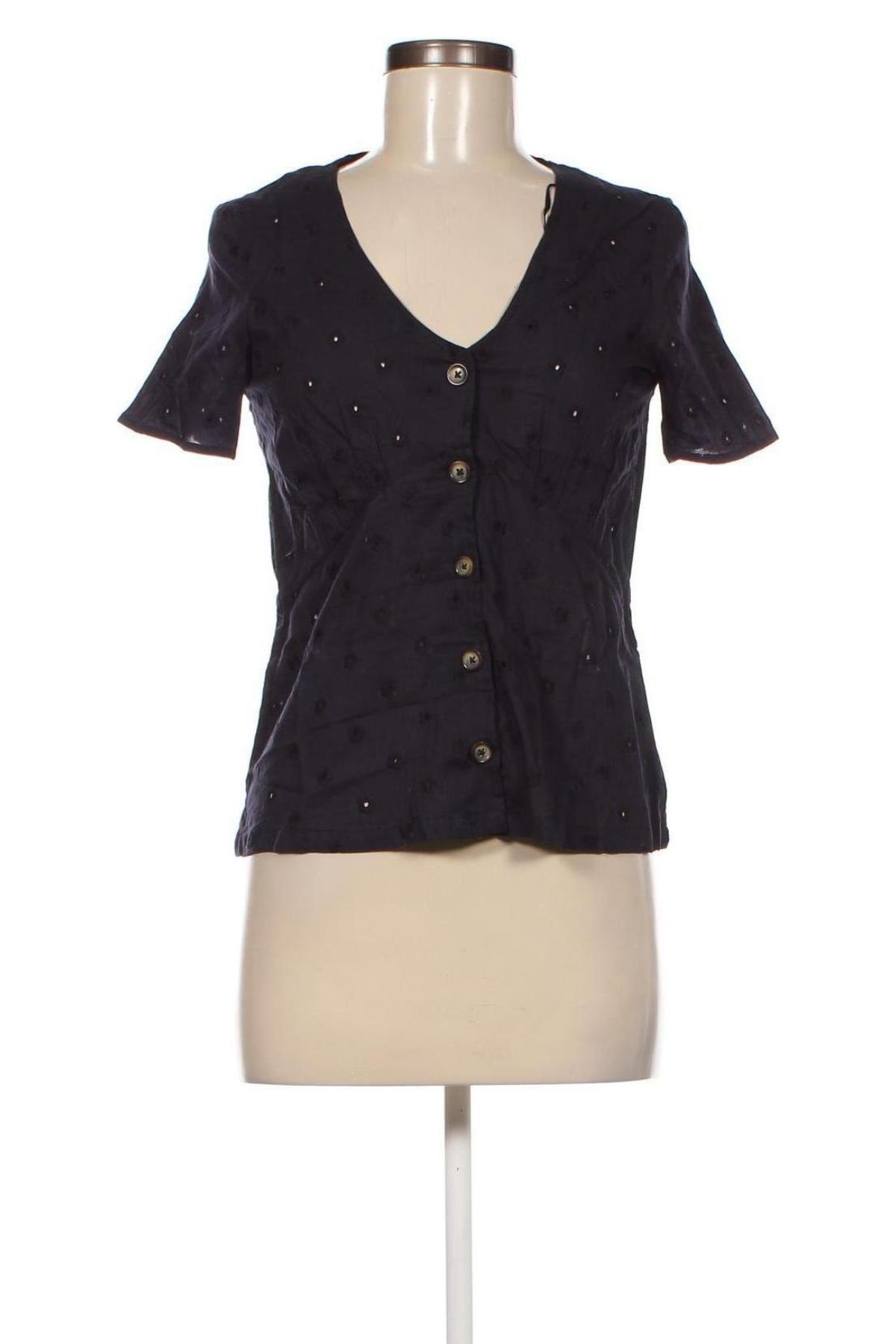 Γυναικείο πουκάμισο Etam, Μέγεθος XS, Χρώμα Μπλέ, Τιμή 7,05 €