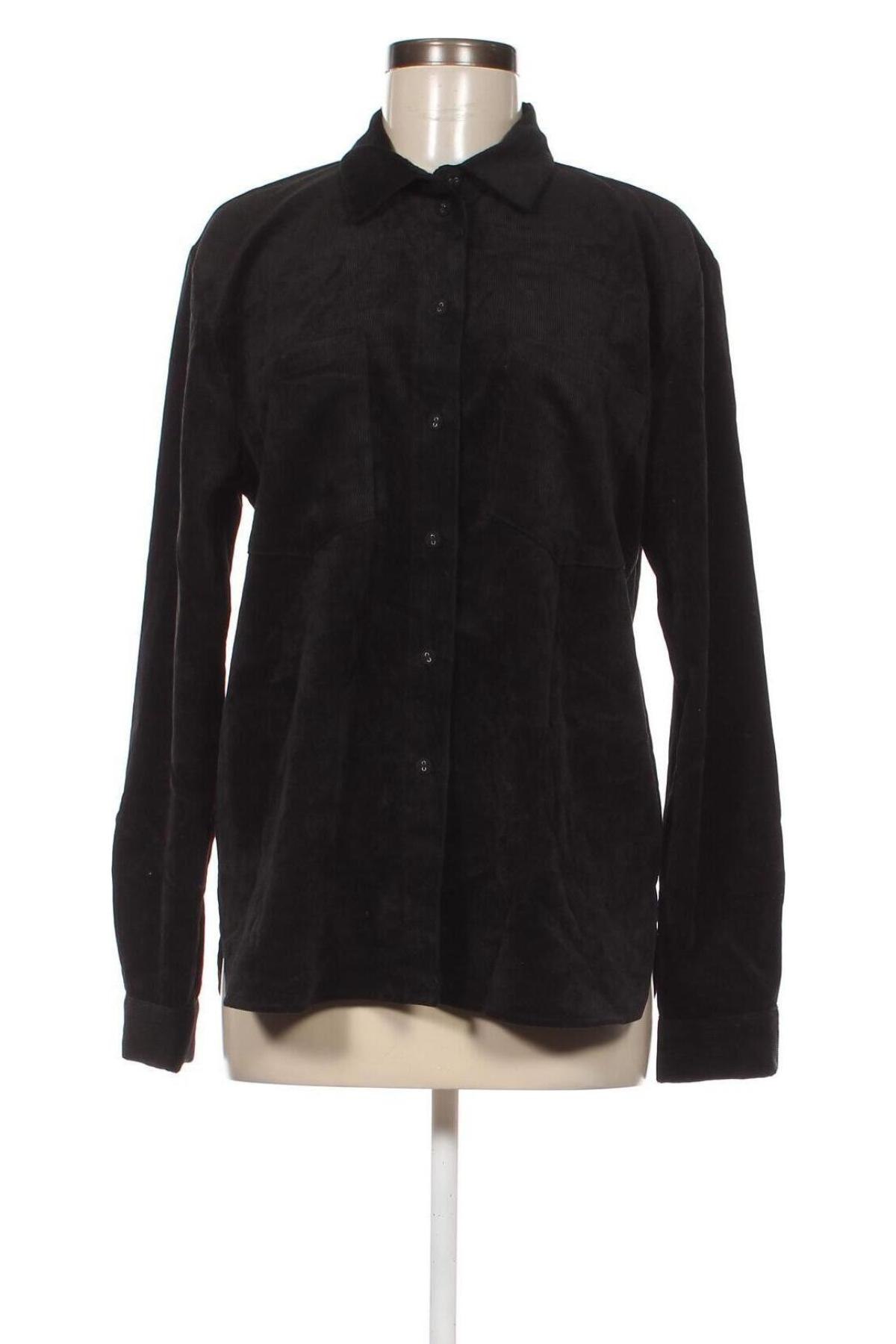 Γυναικείο πουκάμισο Gina Tricot, Μέγεθος M, Χρώμα Μαύρο, Τιμή 3,34 €