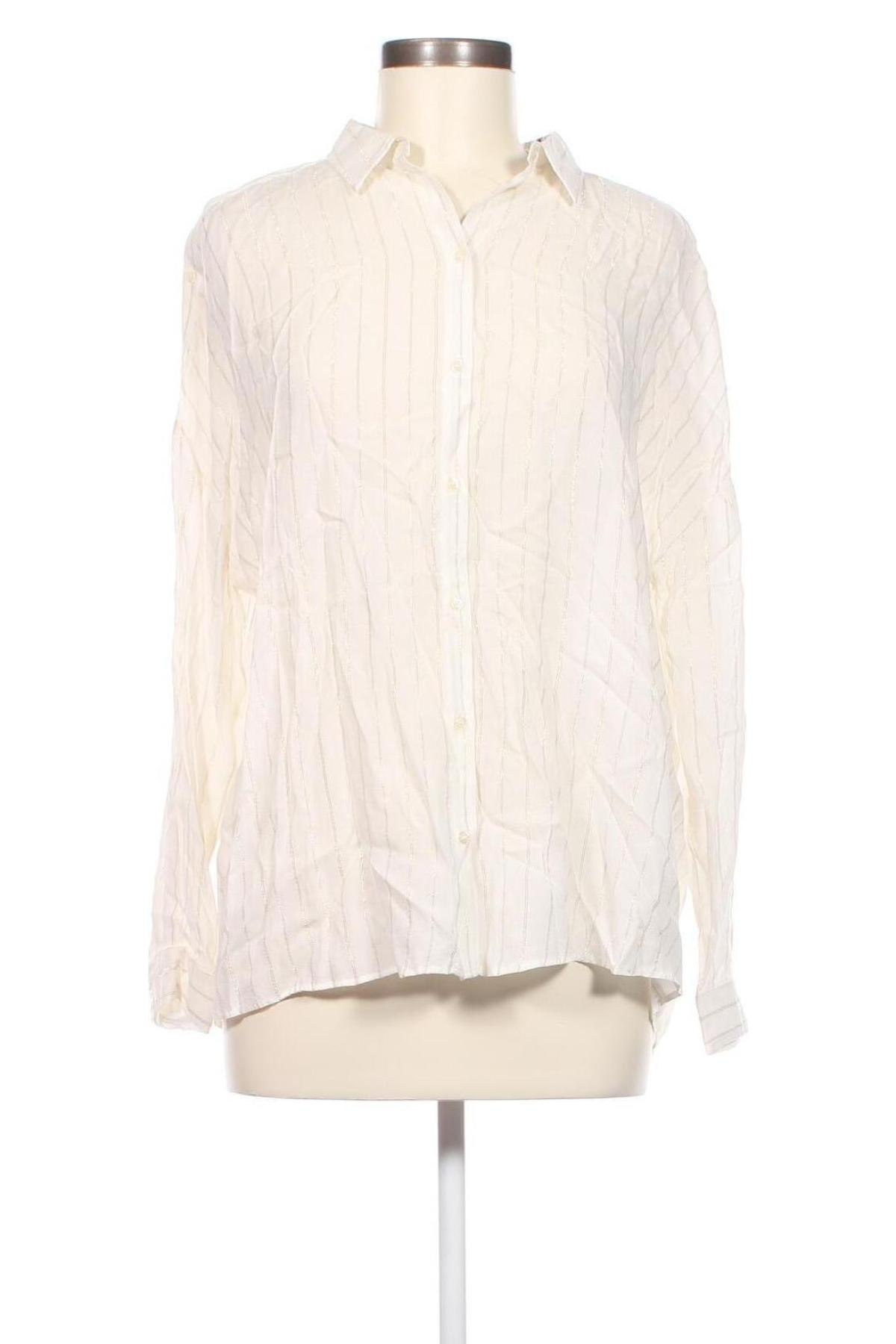 Γυναικείο πουκάμισο IKKS, Μέγεθος M, Χρώμα Εκρού, Τιμή 20,10 €