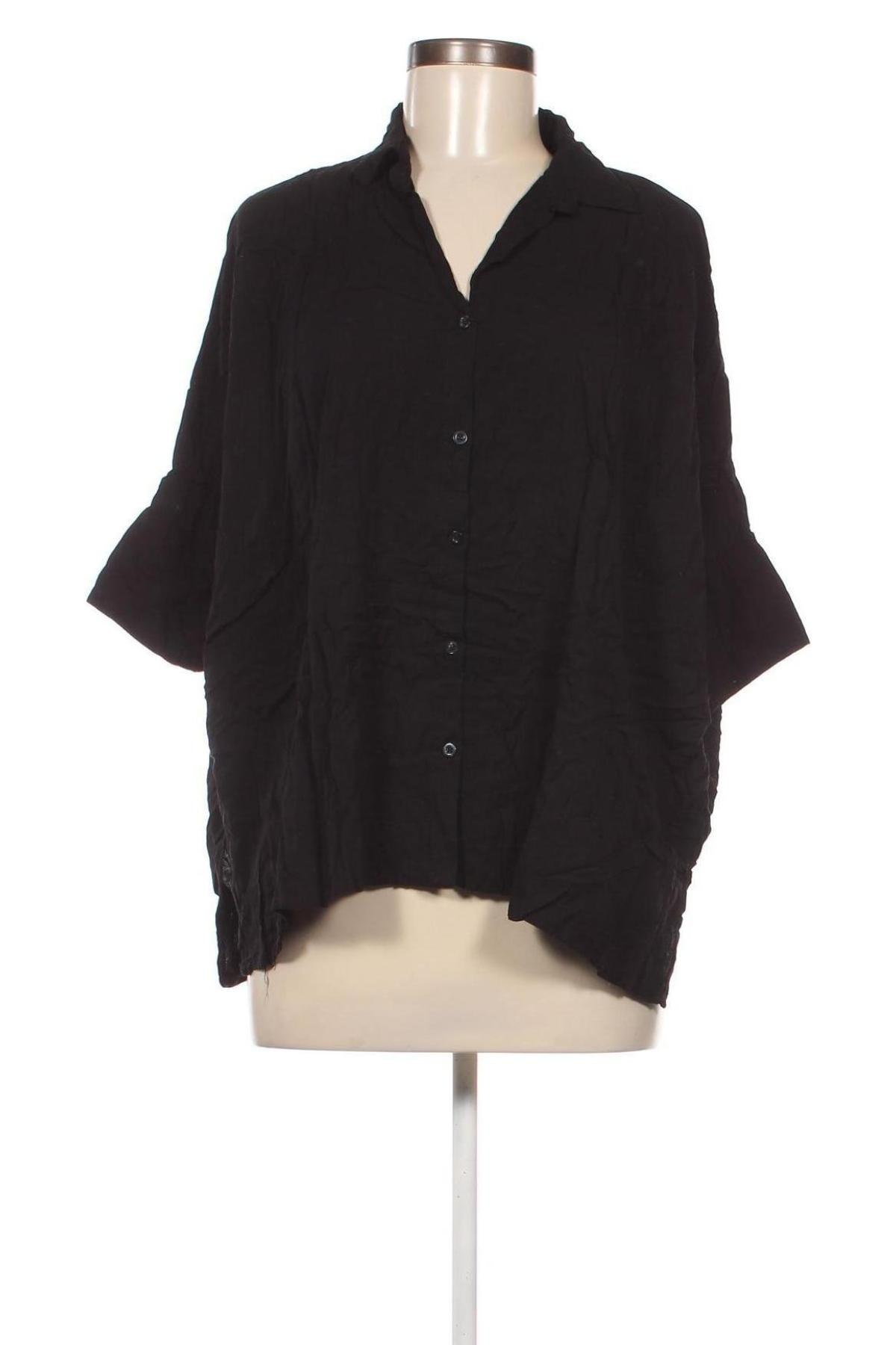 Γυναικείο πουκάμισο Janina, Μέγεθος M, Χρώμα Μαύρο, Τιμή 15,46 €