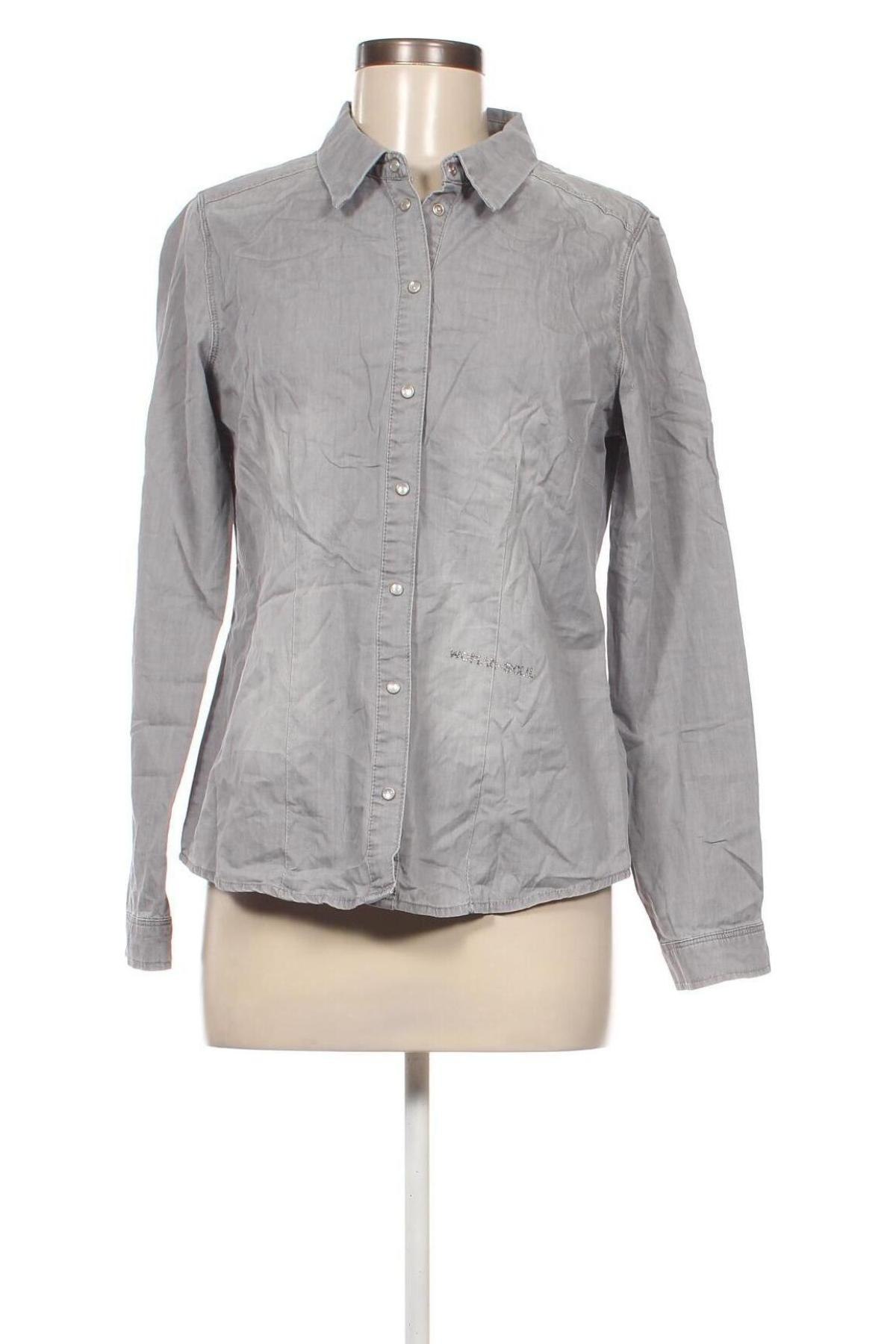Γυναικείο πουκάμισο Jbc, Μέγεθος M, Χρώμα Γκρί, Τιμή 2,47 €