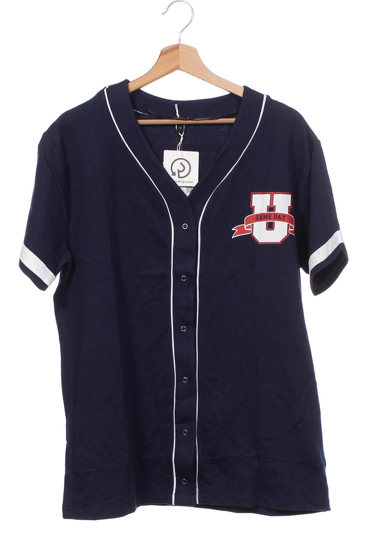 Γυναικείο πουκάμισο Jennyfer, Μέγεθος M, Χρώμα Μπλέ, Τιμή 5,77 €