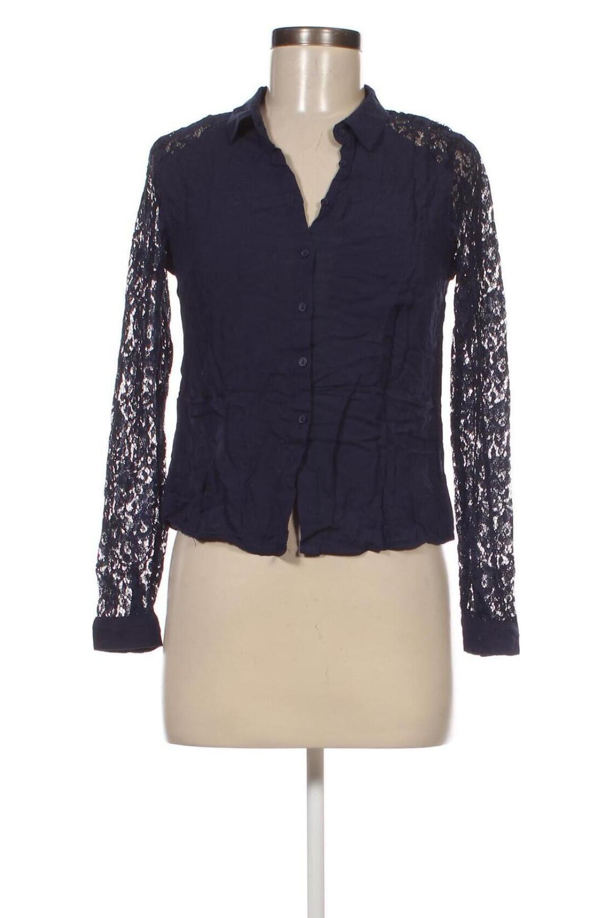 Γυναικείο πουκάμισο Jennyfer, Μέγεθος S, Χρώμα Μπλέ, Τιμή 2,63 €