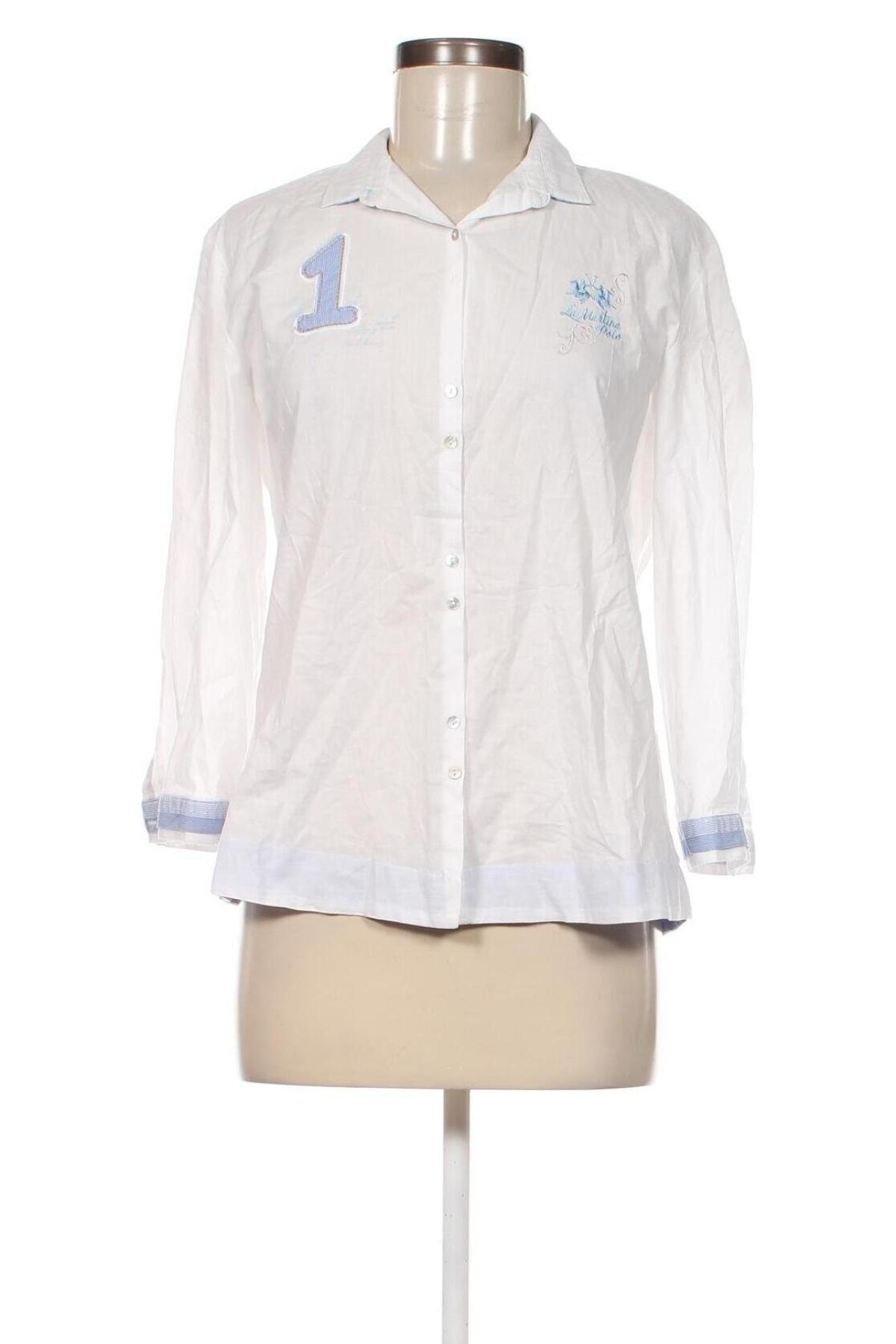 Дамска риза La Martina, Размер XS, Цвят Бял, Цена 8,10 лв.