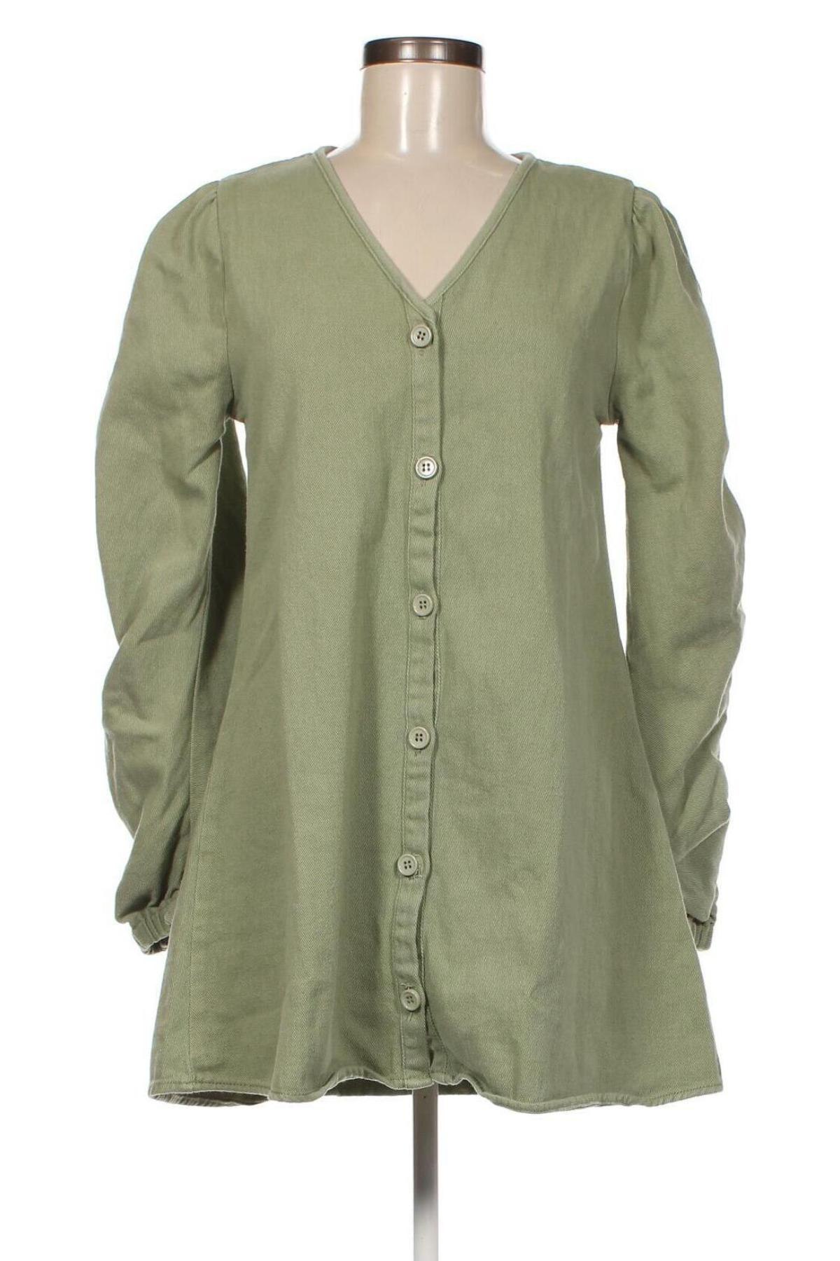 Γυναικείο πουκάμισο Missguided, Μέγεθος XS, Χρώμα Πράσινο, Τιμή 20,62 €