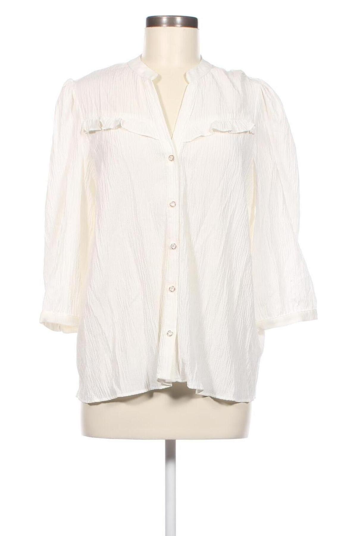 Γυναικείο πουκάμισο Naf Naf, Μέγεθος XL, Χρώμα Λευκό, Τιμή 7,79 €