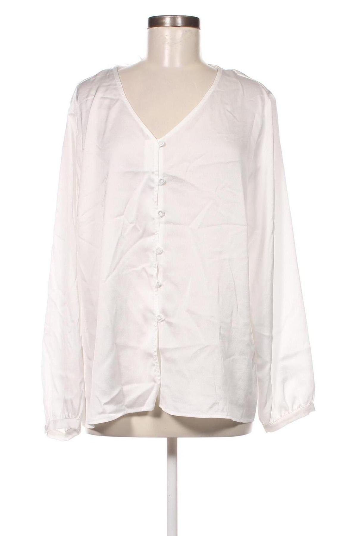 Γυναικείο πουκάμισο Oviesse, Μέγεθος XXL, Χρώμα Λευκό, Τιμή 9,90 €