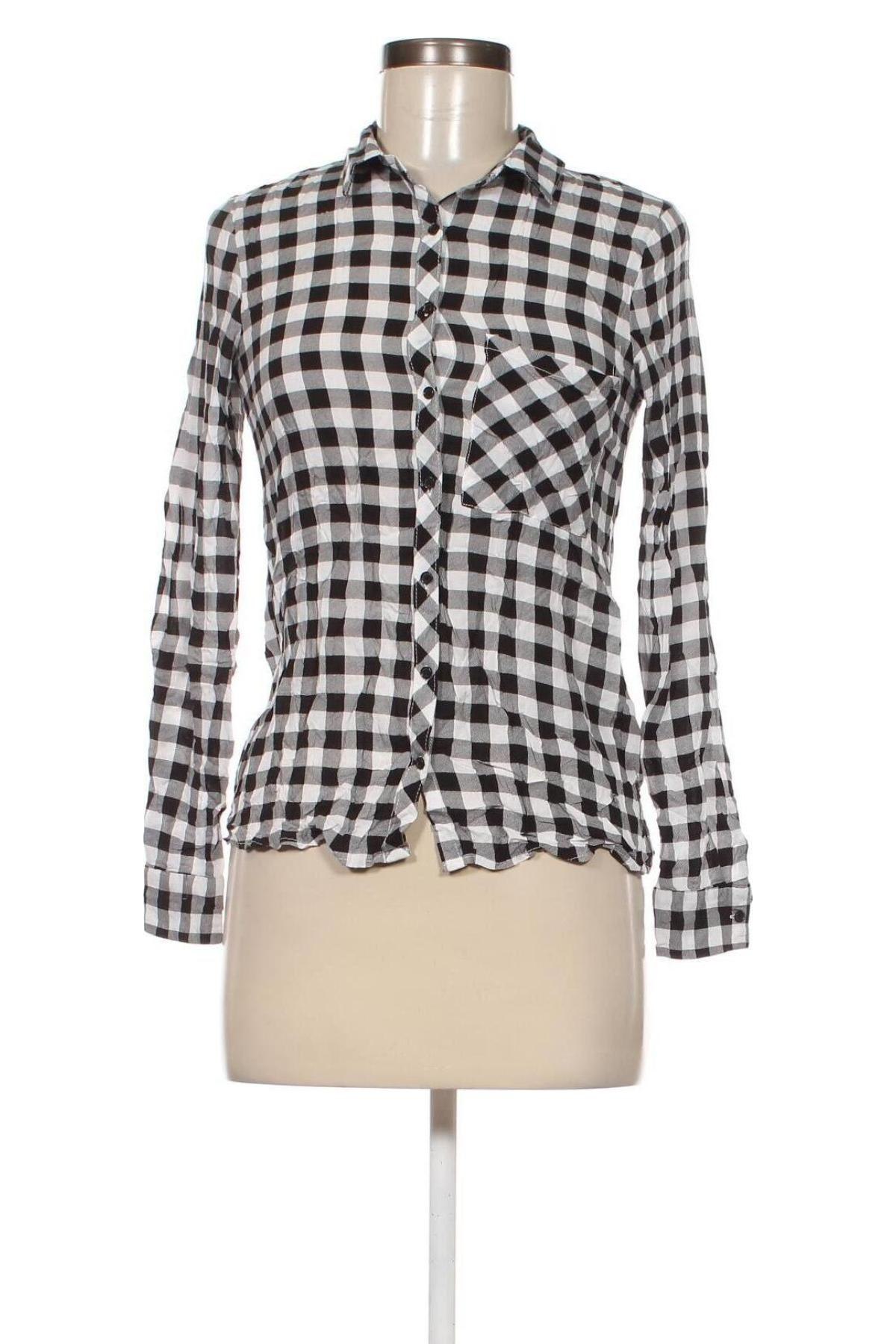 Γυναικείο πουκάμισο Pull&Bear, Μέγεθος S, Χρώμα Πολύχρωμο, Τιμή 3,56 €