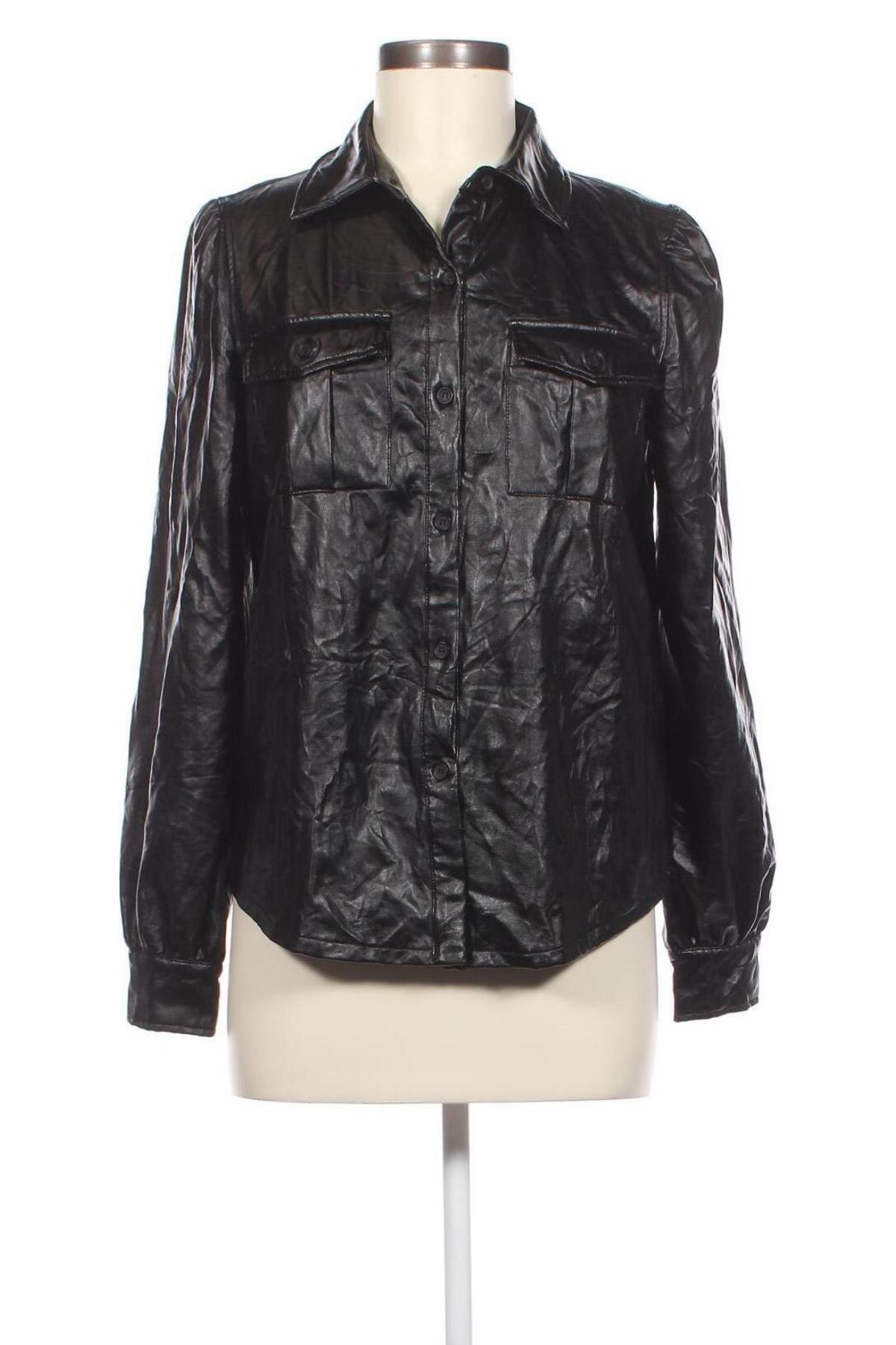 Γυναικείο πουκάμισο SHEIN, Μέγεθος S, Χρώμα Μαύρο, Τιμή 5,26 €