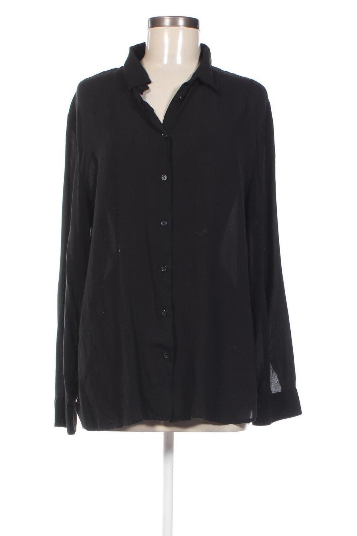 Γυναικείο πουκάμισο United Colors Of Benetton, Μέγεθος XL, Χρώμα Μαύρο, Τιμή 14,11 €