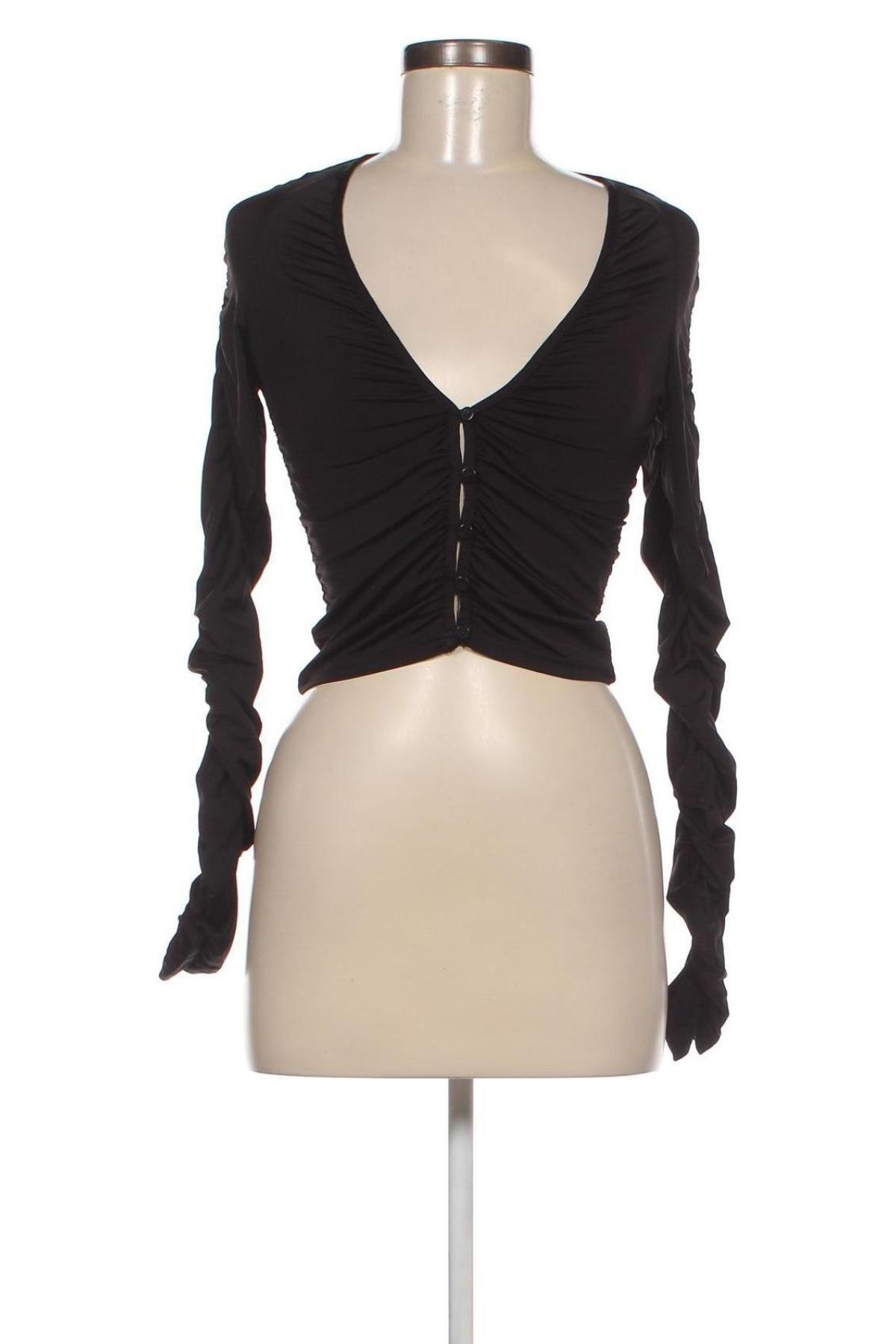 Γυναικείο πουκάμισο Weekday, Μέγεθος S, Χρώμα Μαύρο, Τιμή 8,12 €