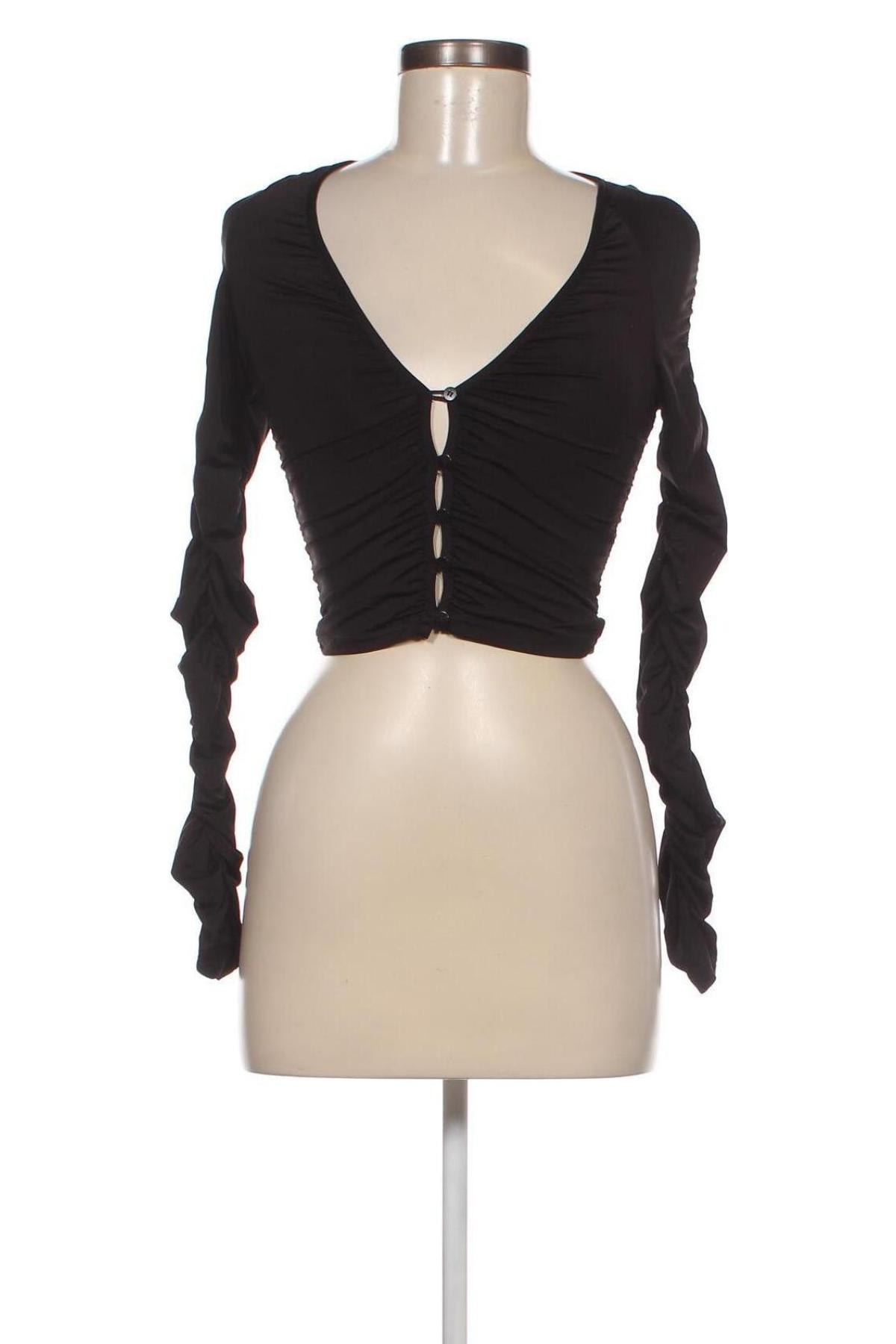 Γυναικείο πουκάμισο Weekday, Μέγεθος XS, Χρώμα Μαύρο, Τιμή 8,12 €