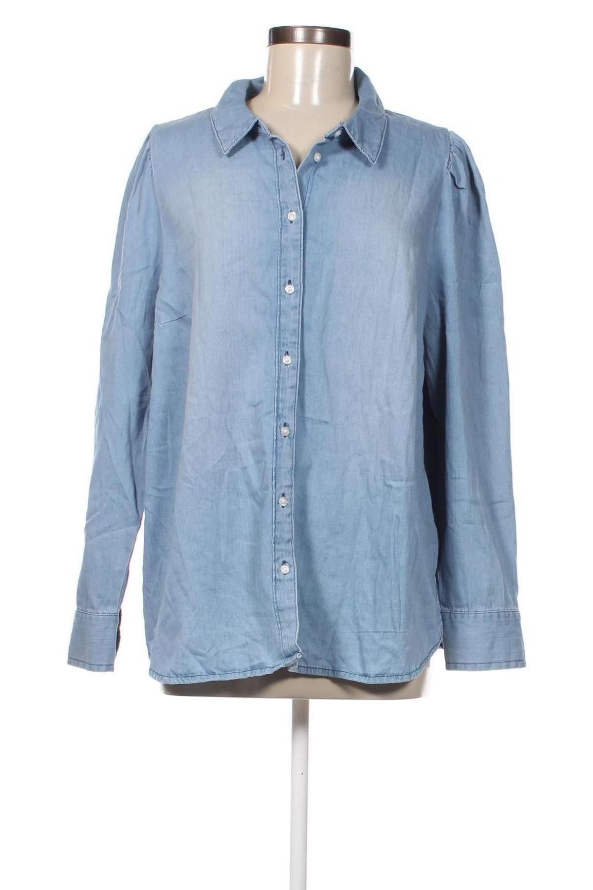 Γυναικείο πουκάμισο Xlnt, Μέγεθος XL, Χρώμα Μπλέ, Τιμή 14,85 €