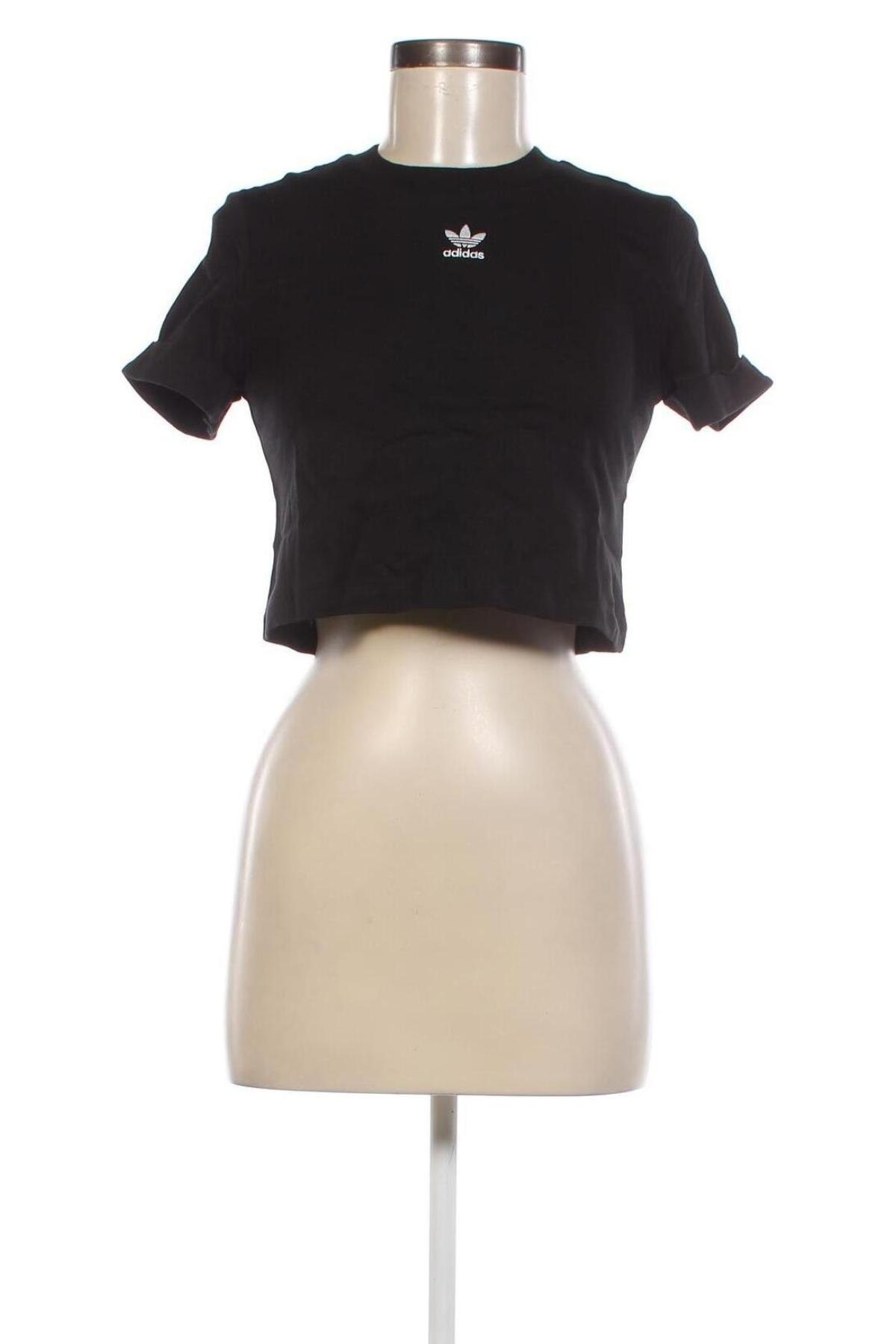 Γυναικείο t-shirt Adidas Originals, Μέγεθος XS, Χρώμα Μαύρο, Τιμή 9,87 €