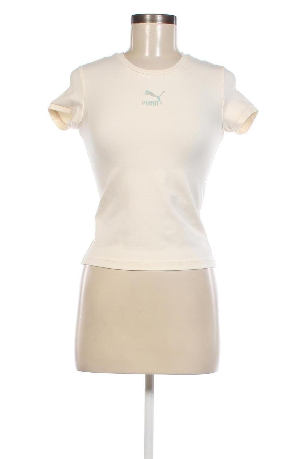 Damen T-Shirt PUMA, Größe XS, Farbe Ecru, Preis 29,90 €