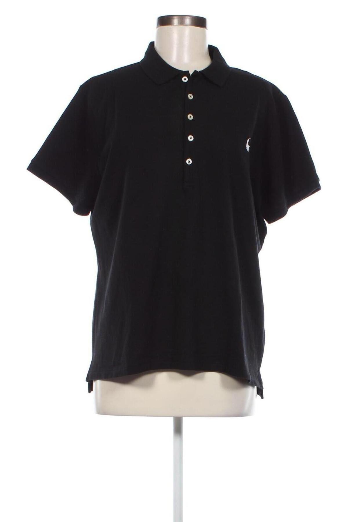 Damski T-shirt Polo By Ralph Lauren, Rozmiar XXL, Kolor Czarny, Cena 362,50 zł