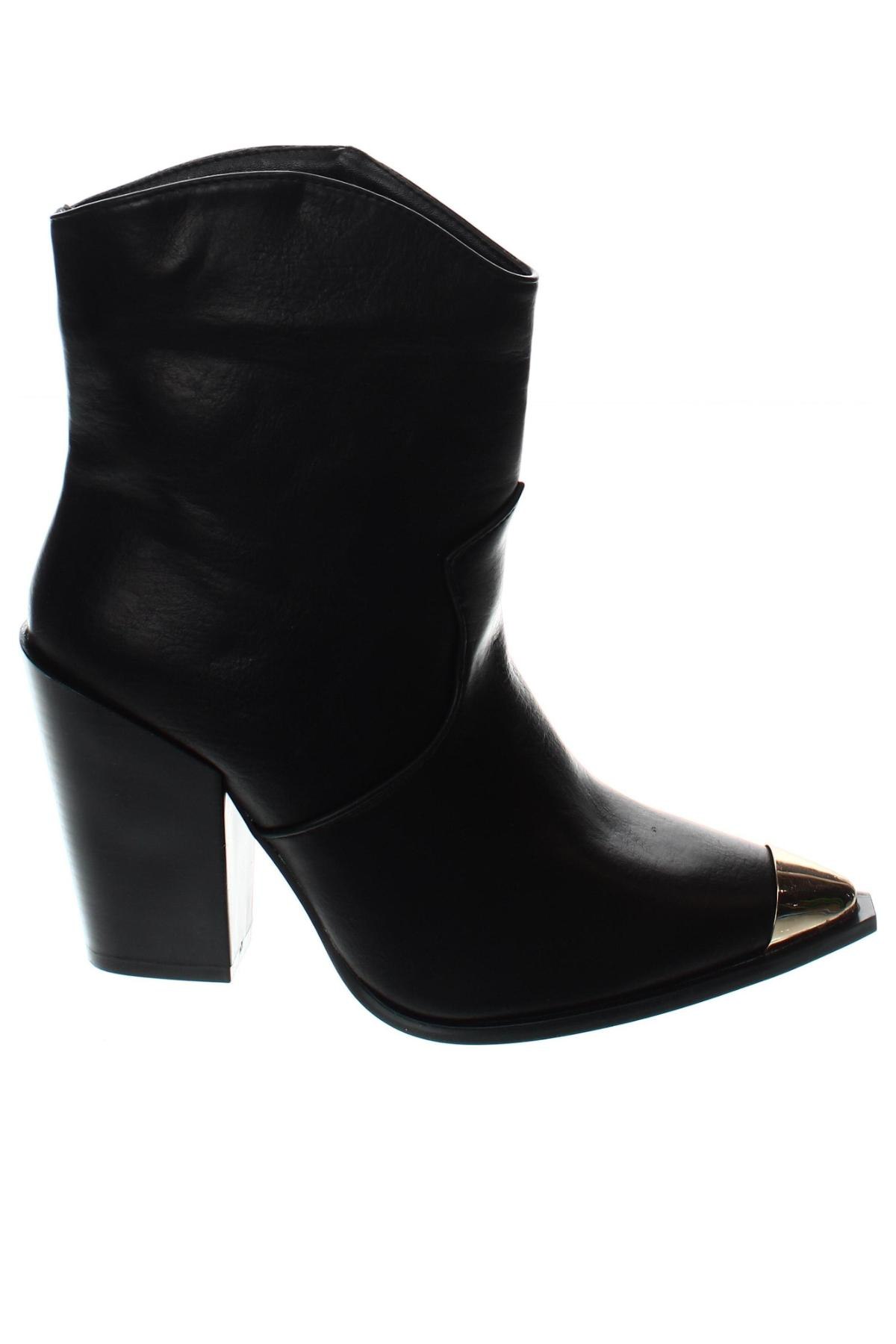 Γυναικεία μποτάκια Ideal Shoes, Μέγεθος 39, Χρώμα Μαύρο, Τιμή 17,52 €