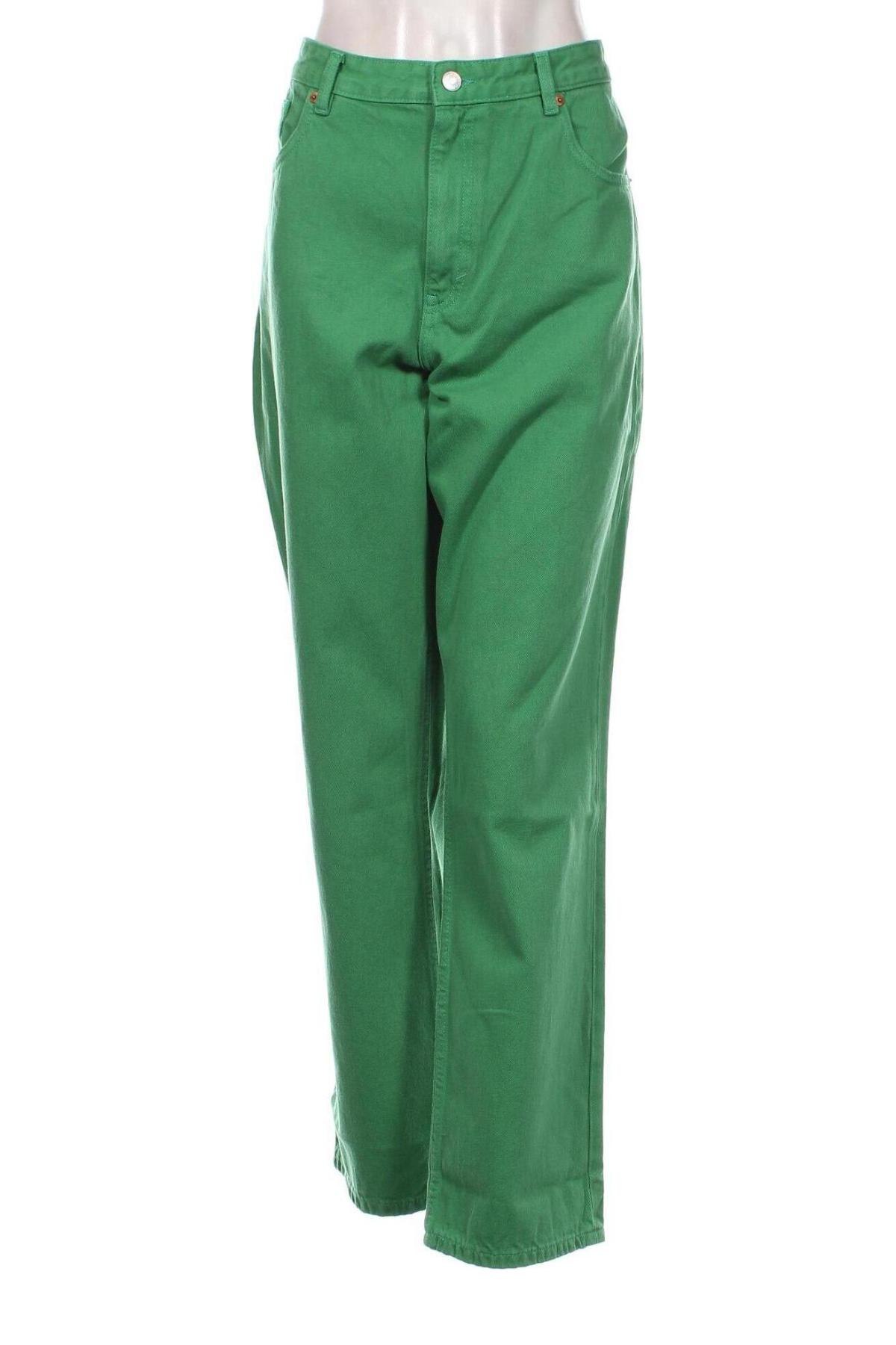 Дамски дънки Monki, Размер XL, Цвят Зелен, Цена 69,00 лв.