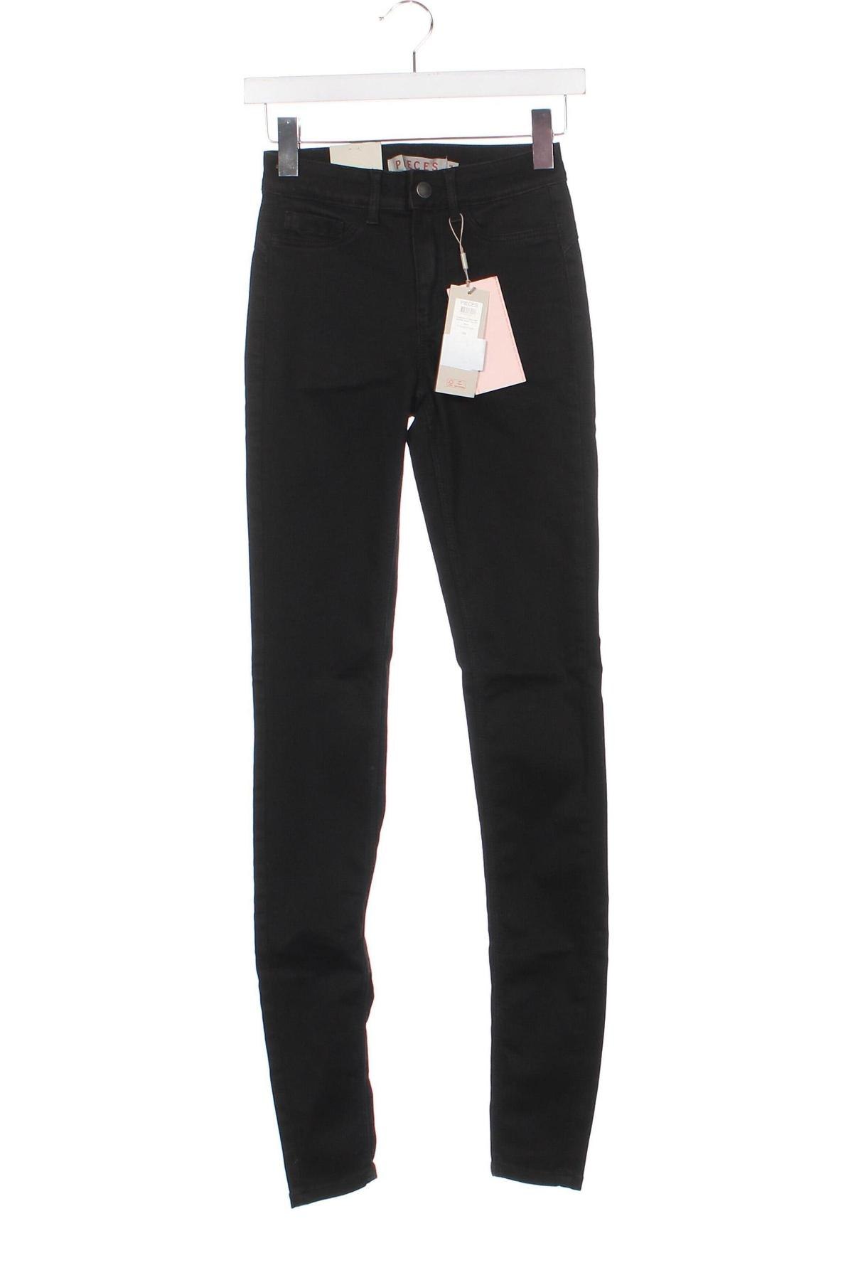 Damen Jeans Pieces, Größe XS, Farbe Schwarz, Preis 12,97 €