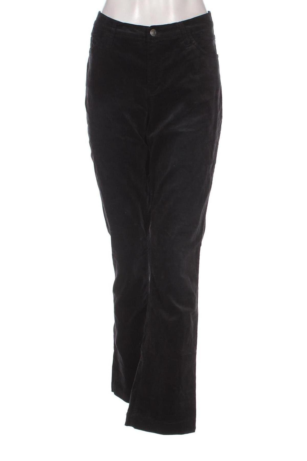 Pantaloni de velvet de femei John Baner, Mărime M, Culoare Negru, Preț 18,99 Lei