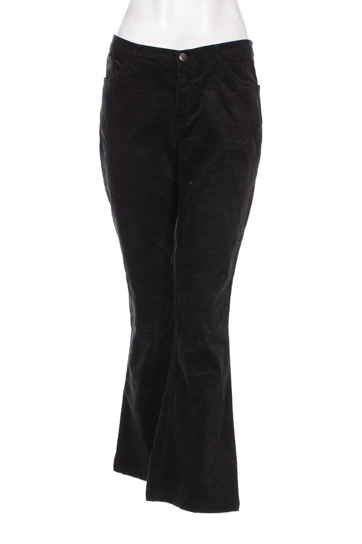 Pantaloni de velvet de femei John Baner, Mărime L, Culoare Gri, Preț 20,99 Lei