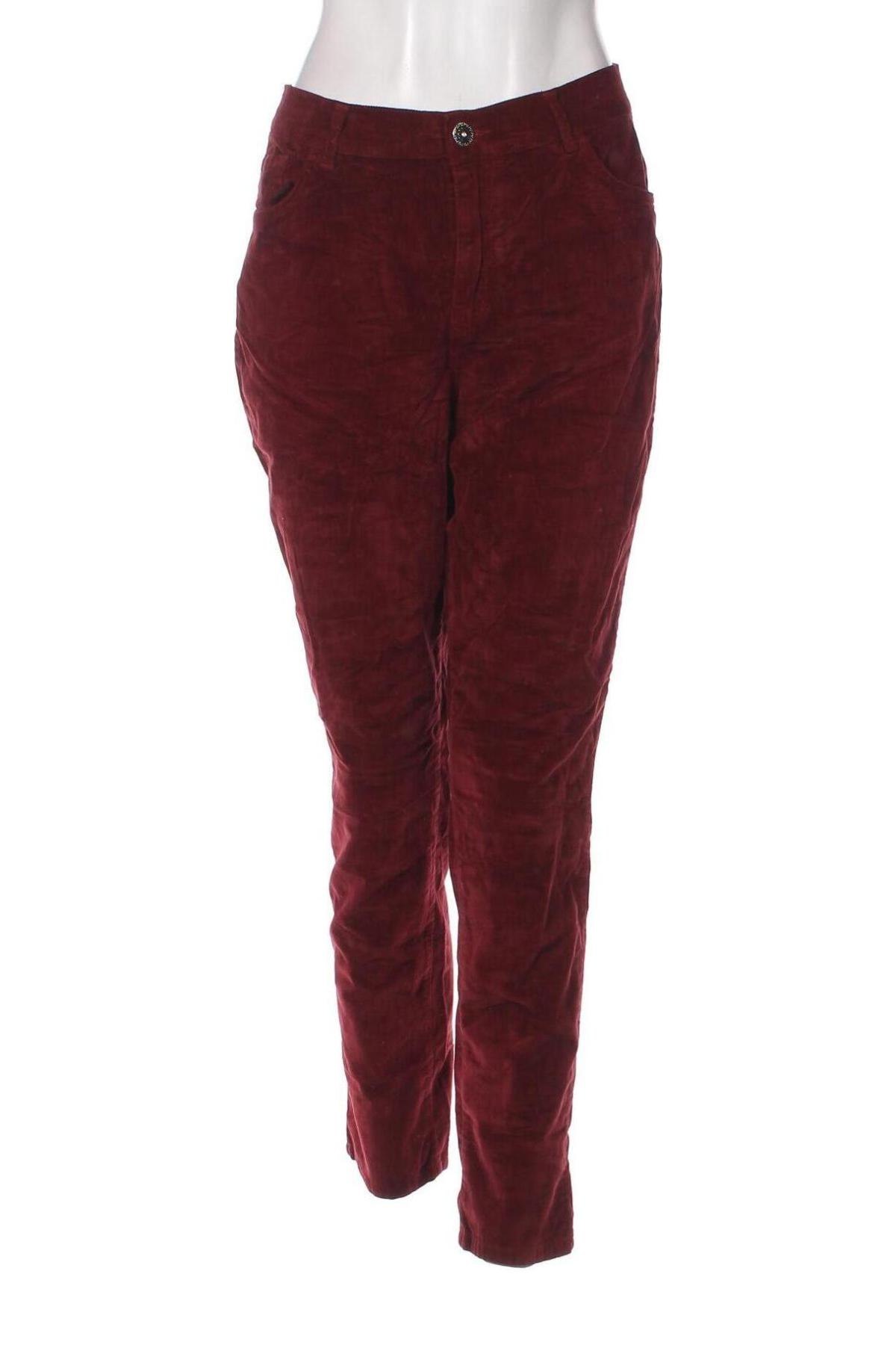 Γυναικείο κοτλέ παντελόνι Lola Paltinger, Μέγεθος L, Χρώμα Κόκκινο, Τιμή 5,20 €