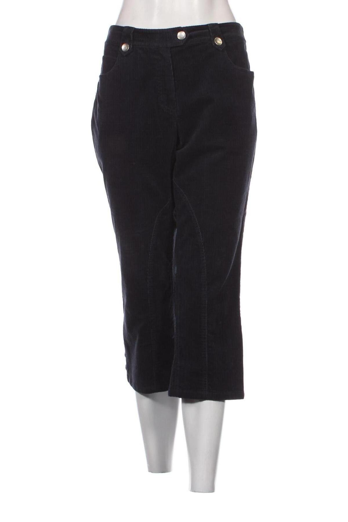 Pantaloni de velvet de femei Taifun, Mărime L, Culoare Albastru, Preț 161,18 Lei
