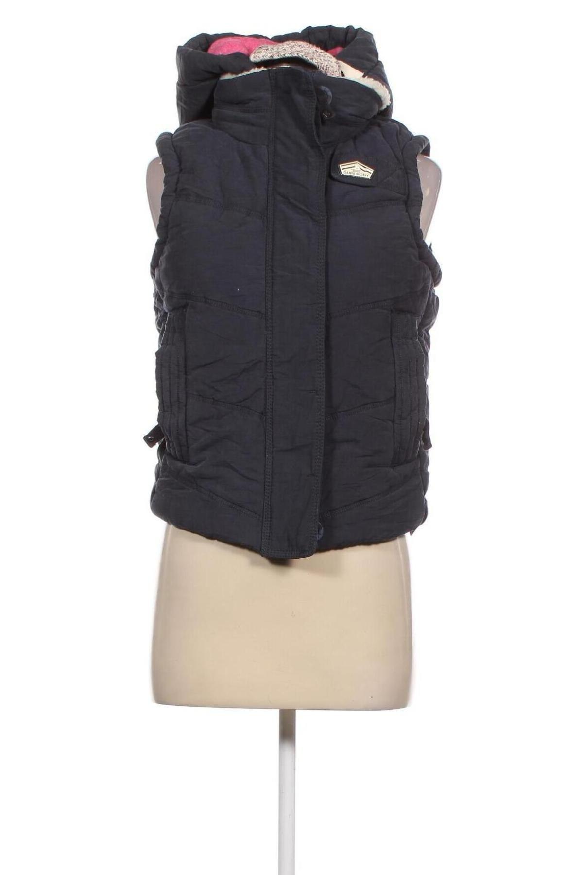 Vestă de femei Superdry, Mărime S, Culoare Albastru, Preț 161,18 Lei