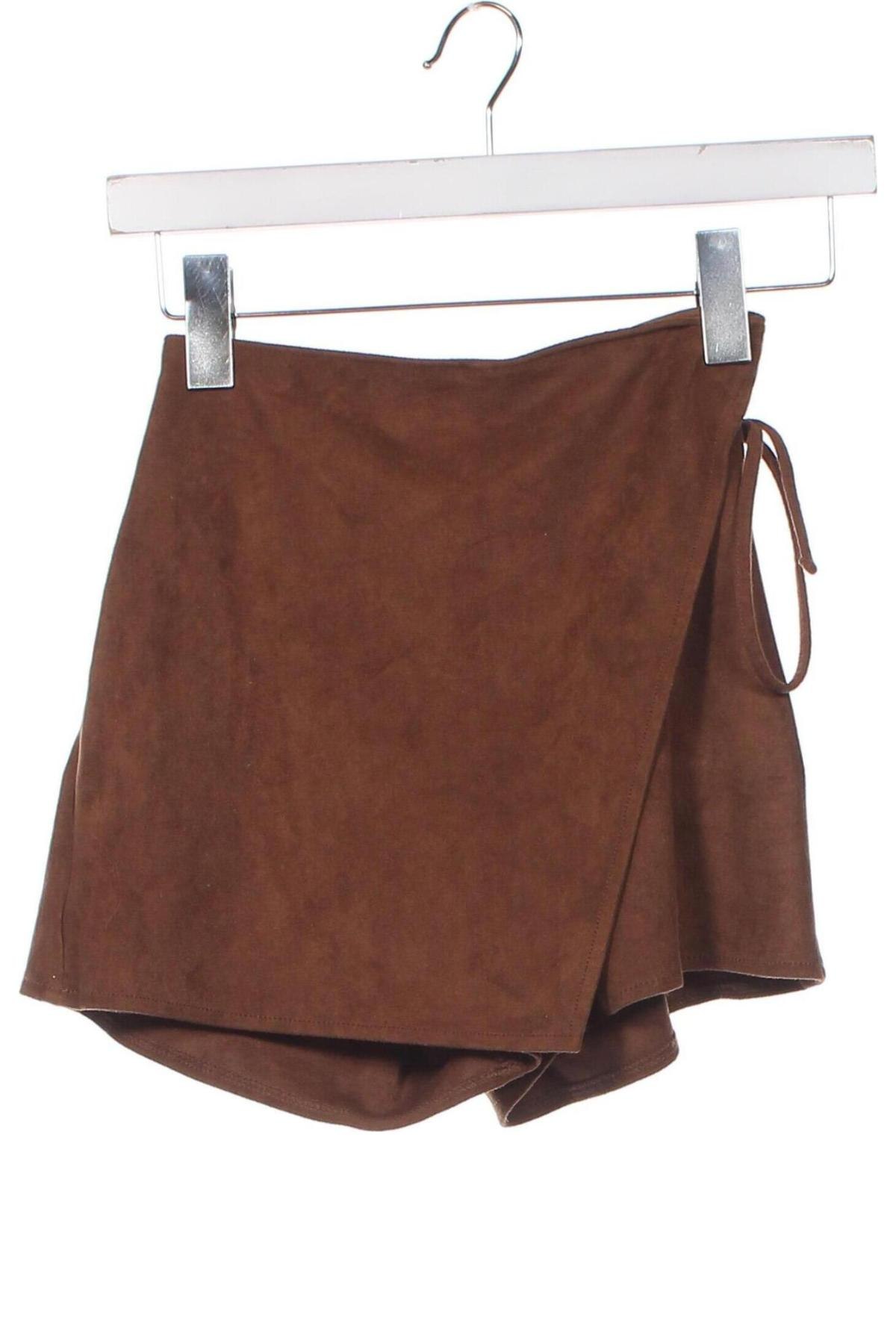 Дамски къс панталон Abercrombie & Fitch, Размер XXS, Цвят Кафяв, Цена 27,96 лв.
