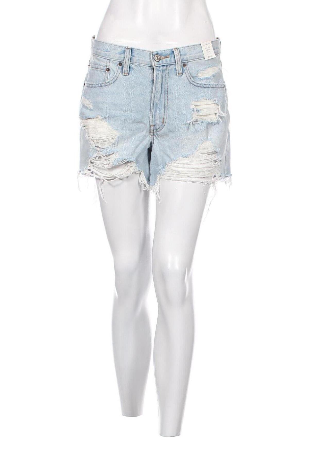 Γυναικείο κοντό παντελόνι Abercrombie & Fitch, Μέγεθος S, Χρώμα Μπλέ, Τιμή 23,66 €