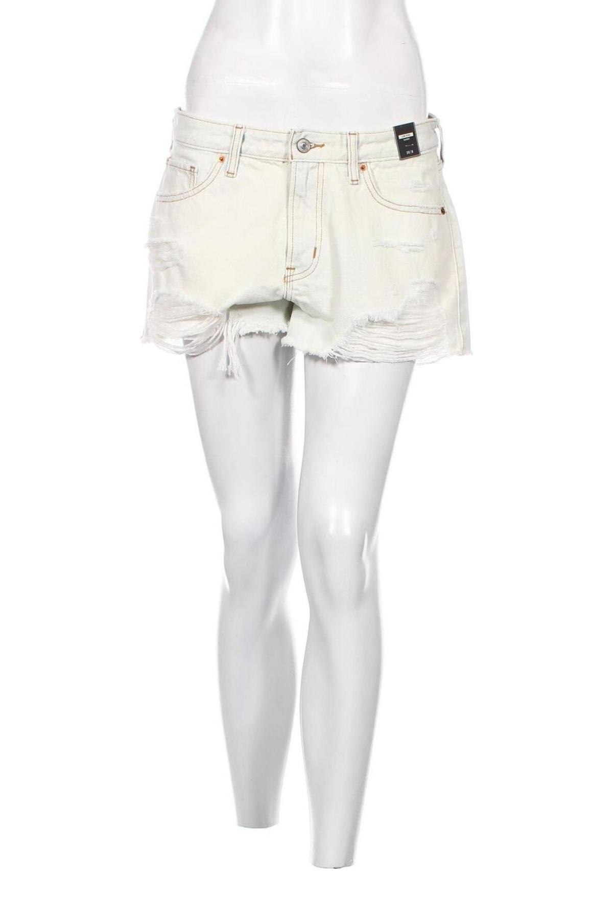 Дамски къс панталон Abercrombie & Fitch, Размер M, Цвят Бял, Цена 45,90 лв.