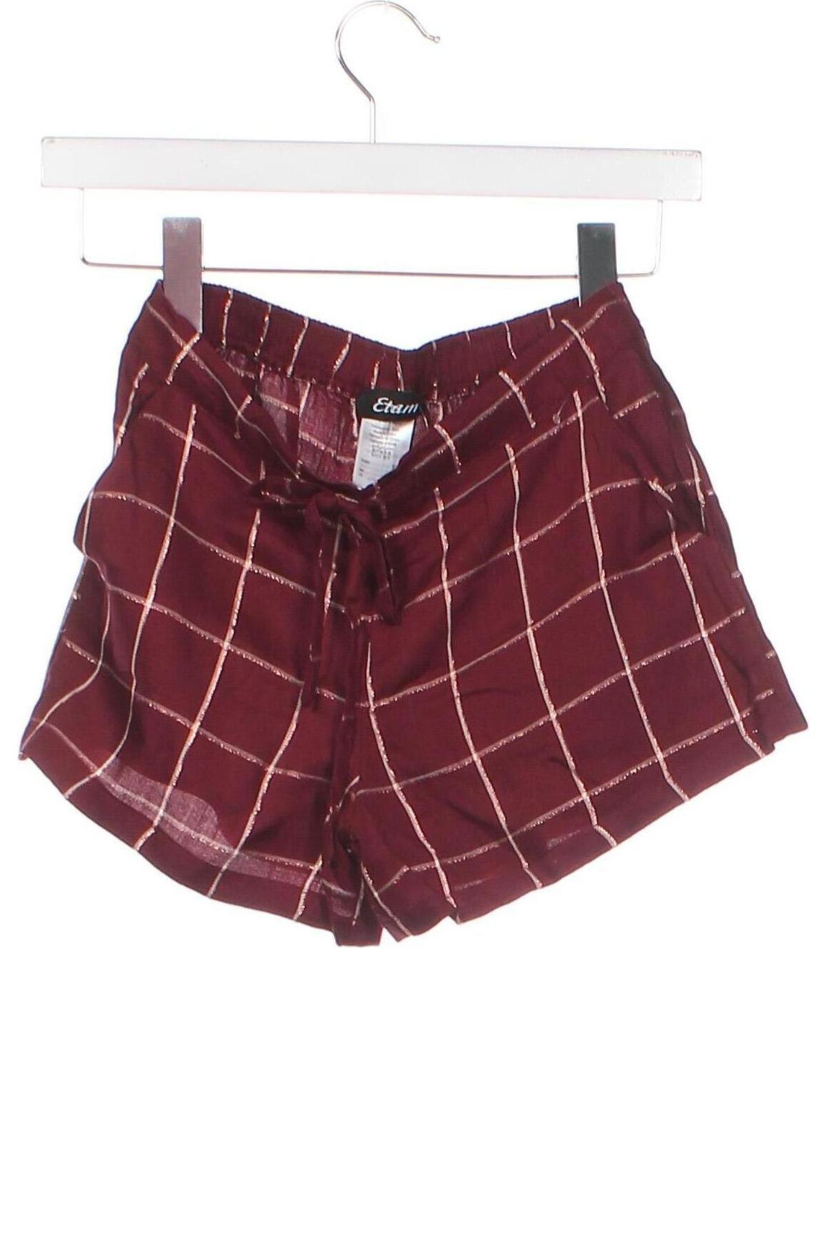 Дамски къс панталон Etam, Размер XXS, Цвят Червен, Цена 12,96 лв.