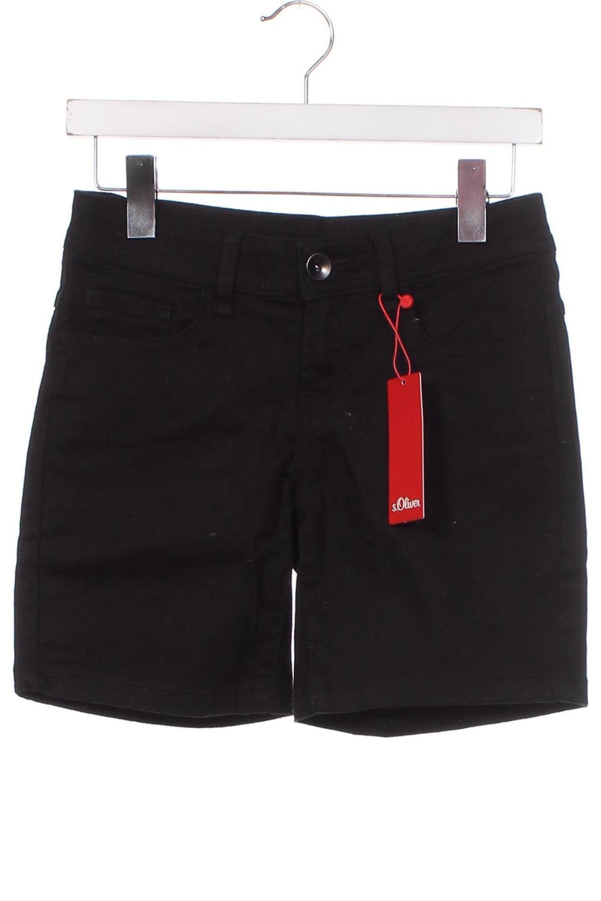 Дамски къс панталон S.Oliver, Размер XS, Цвят Черен, Цена 10,80 лв.