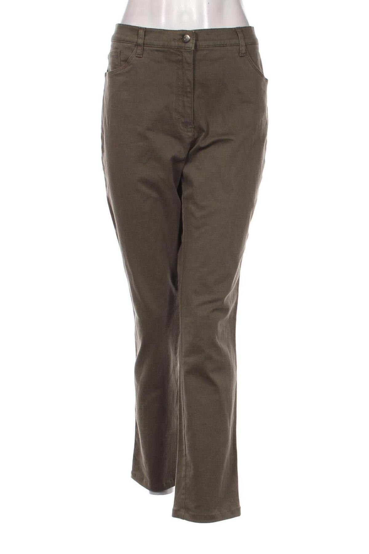 Дамски панталон Brax, Размер L, Цвят Зелен, Цена 23,52 лв.
