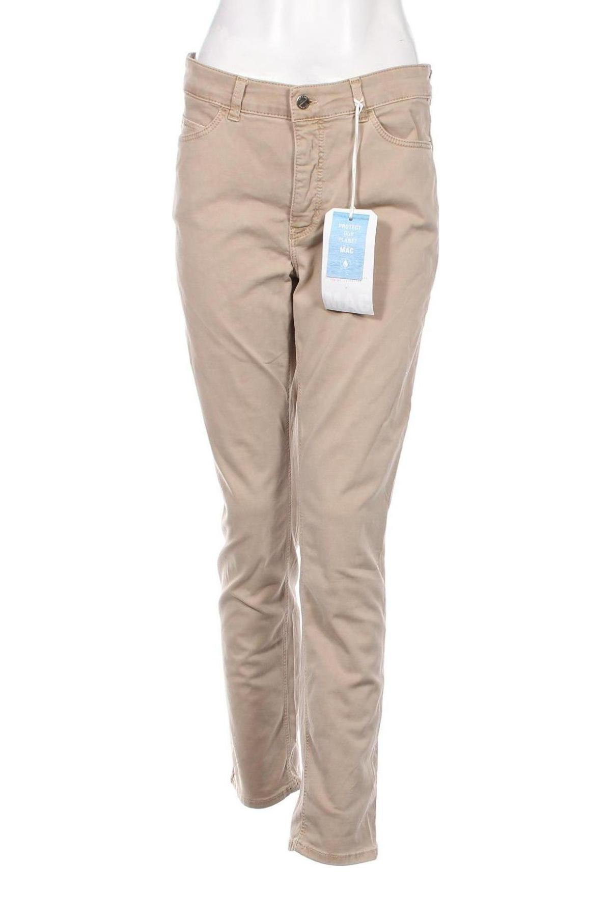 Γυναικείο παντελόνι Mac, Μέγεθος L, Χρώμα  Μπέζ, Τιμή 26,34 €