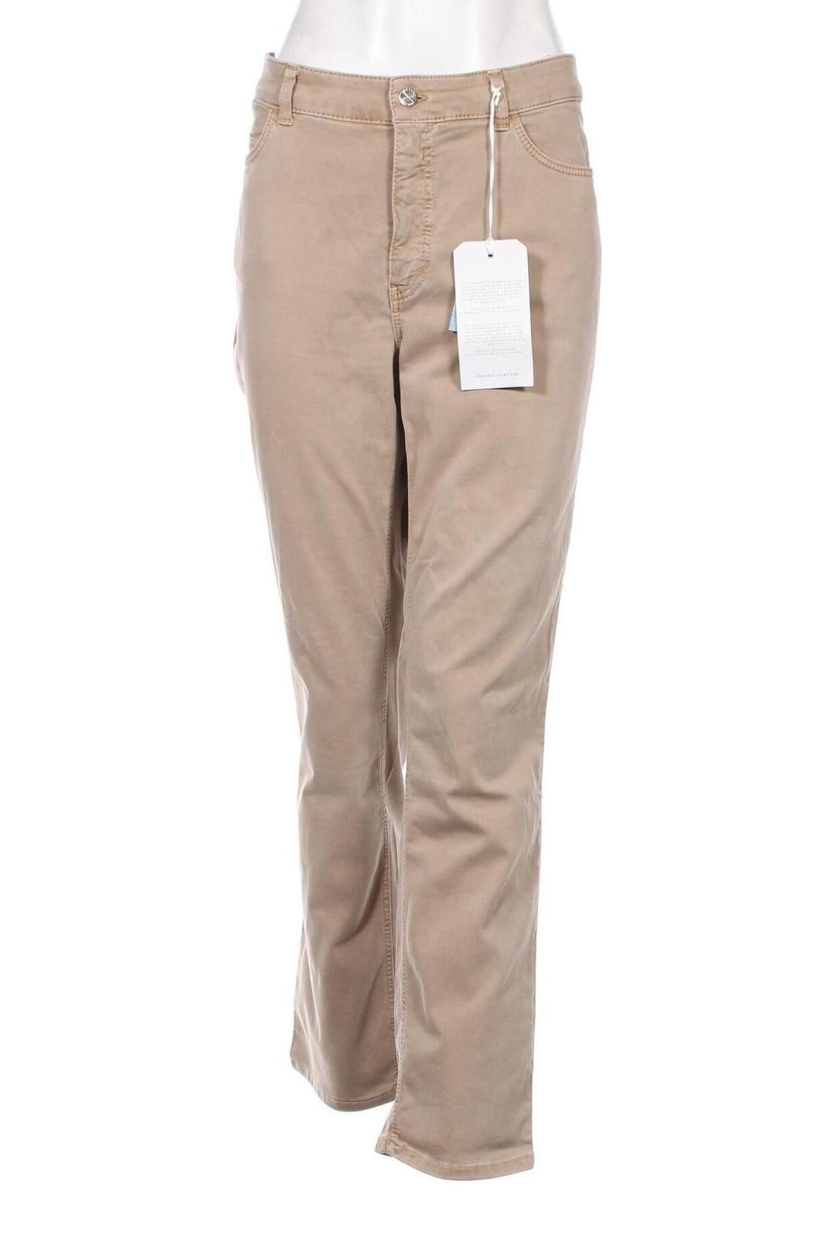 Дамски панталон Mac, Размер XXL, Цвят Бежов, Цена 23,36 лв.