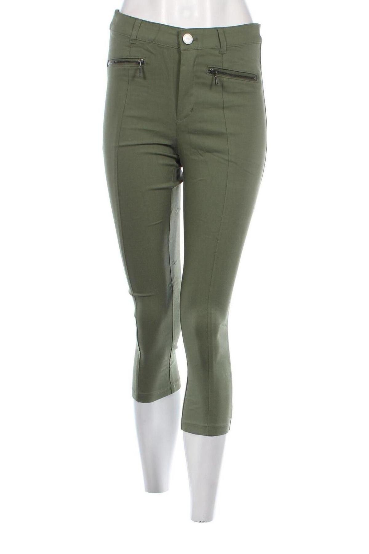 Дамски панталон My Wear, Размер S, Цвят Зелен, Цена 9,28 лв.