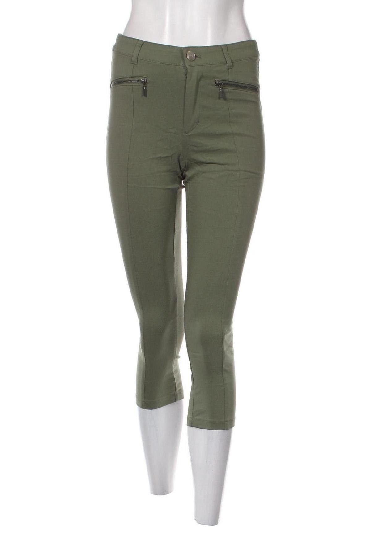 Дамски панталон My Wear, Размер S, Цвят Зелен, Цена 8,70 лв.