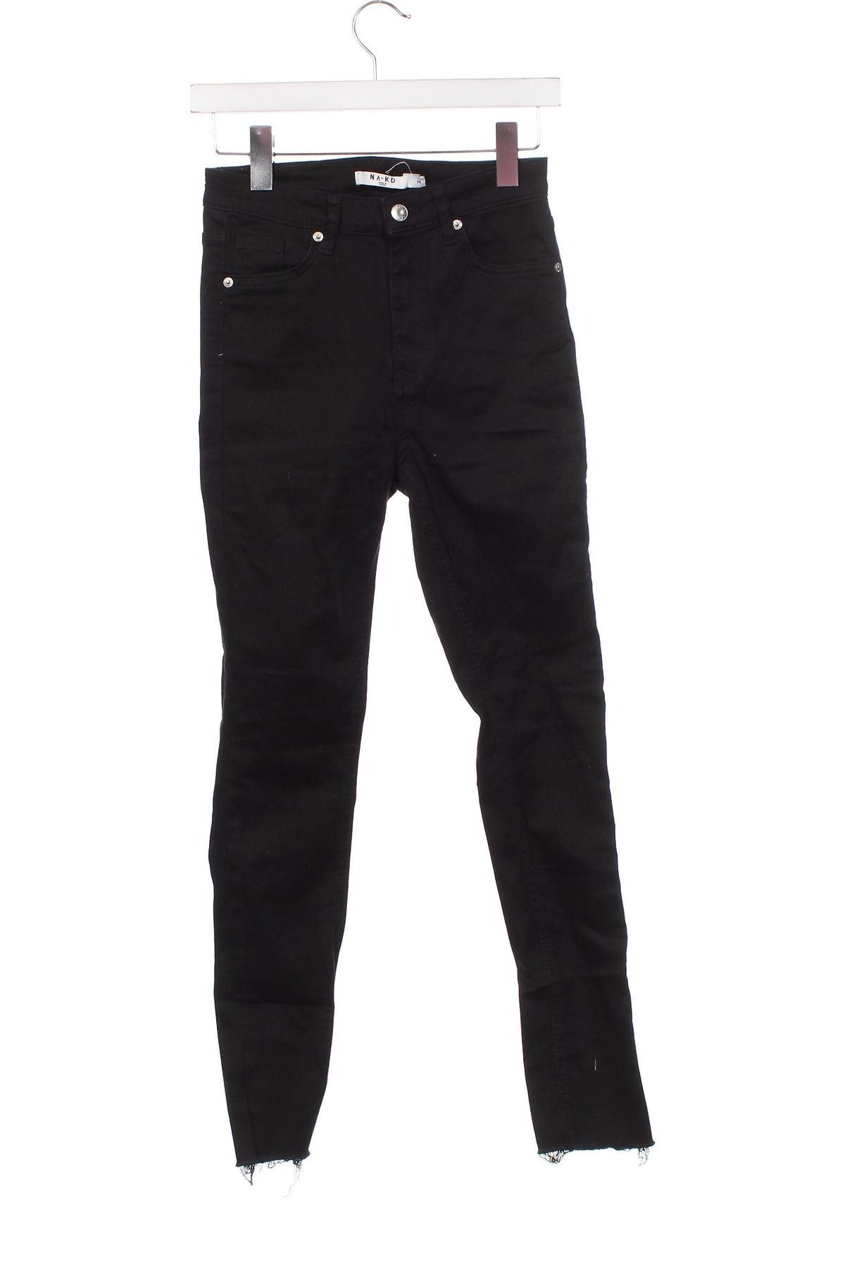 Дамски панталон NA-KD, Размер XS, Цвят Черен, Цена 7,25 лв.