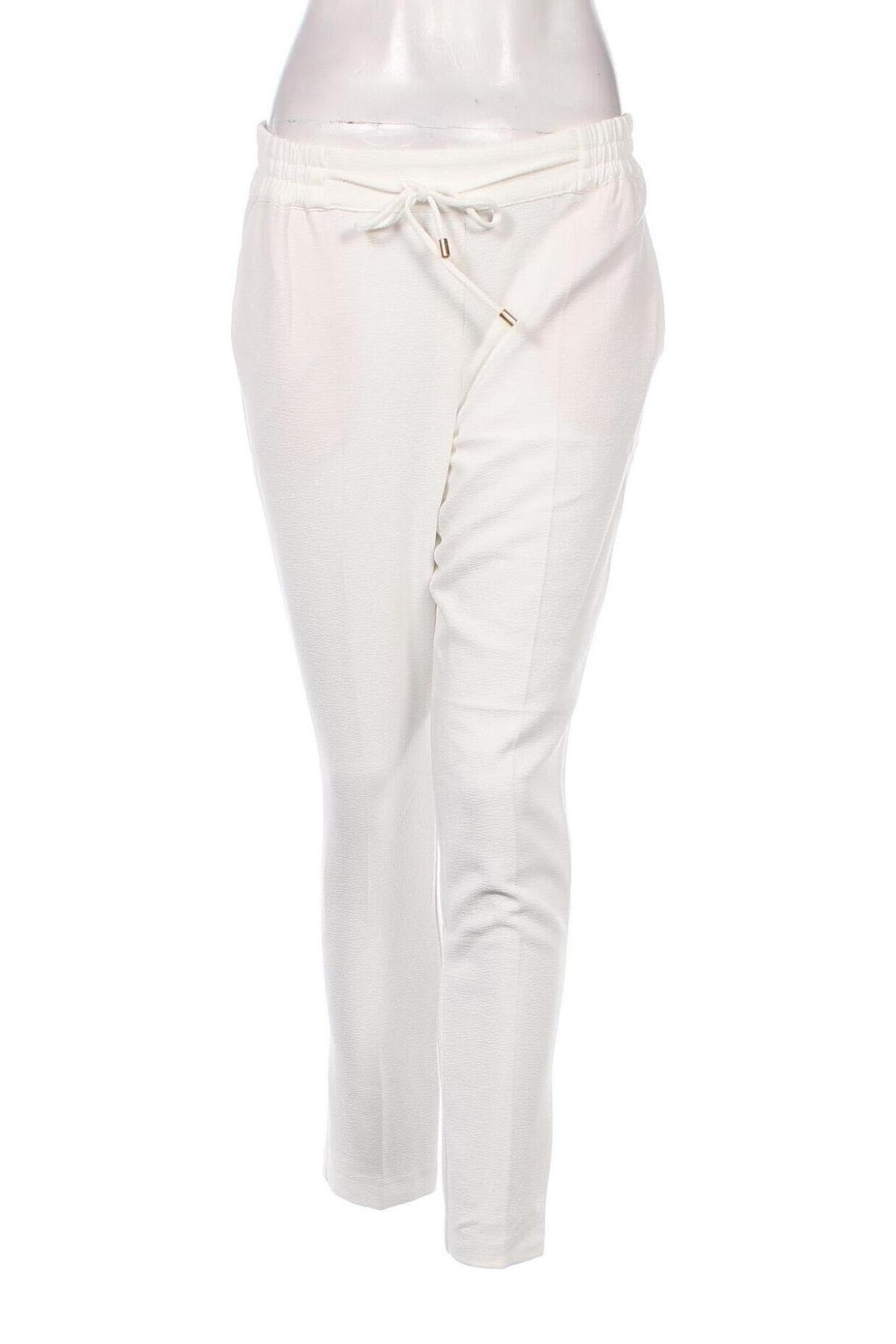 Pantaloni de femei Promod, Mărime M, Culoare Alb, Preț 95,39 Lei