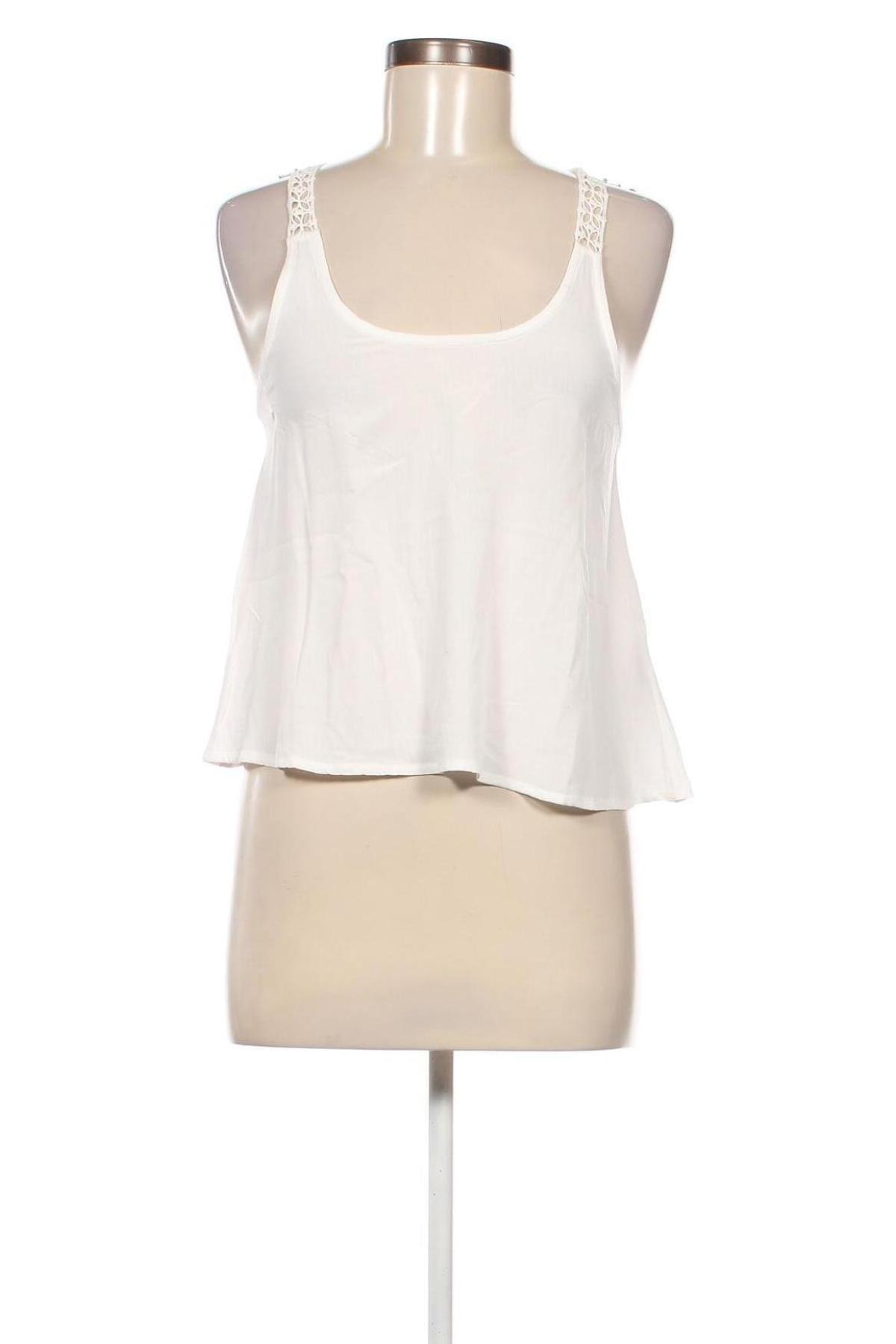 Γυναικείο αμάνικο μπλουζάκι About You, Μέγεθος S, Χρώμα Λευκό, Τιμή 4,87 €